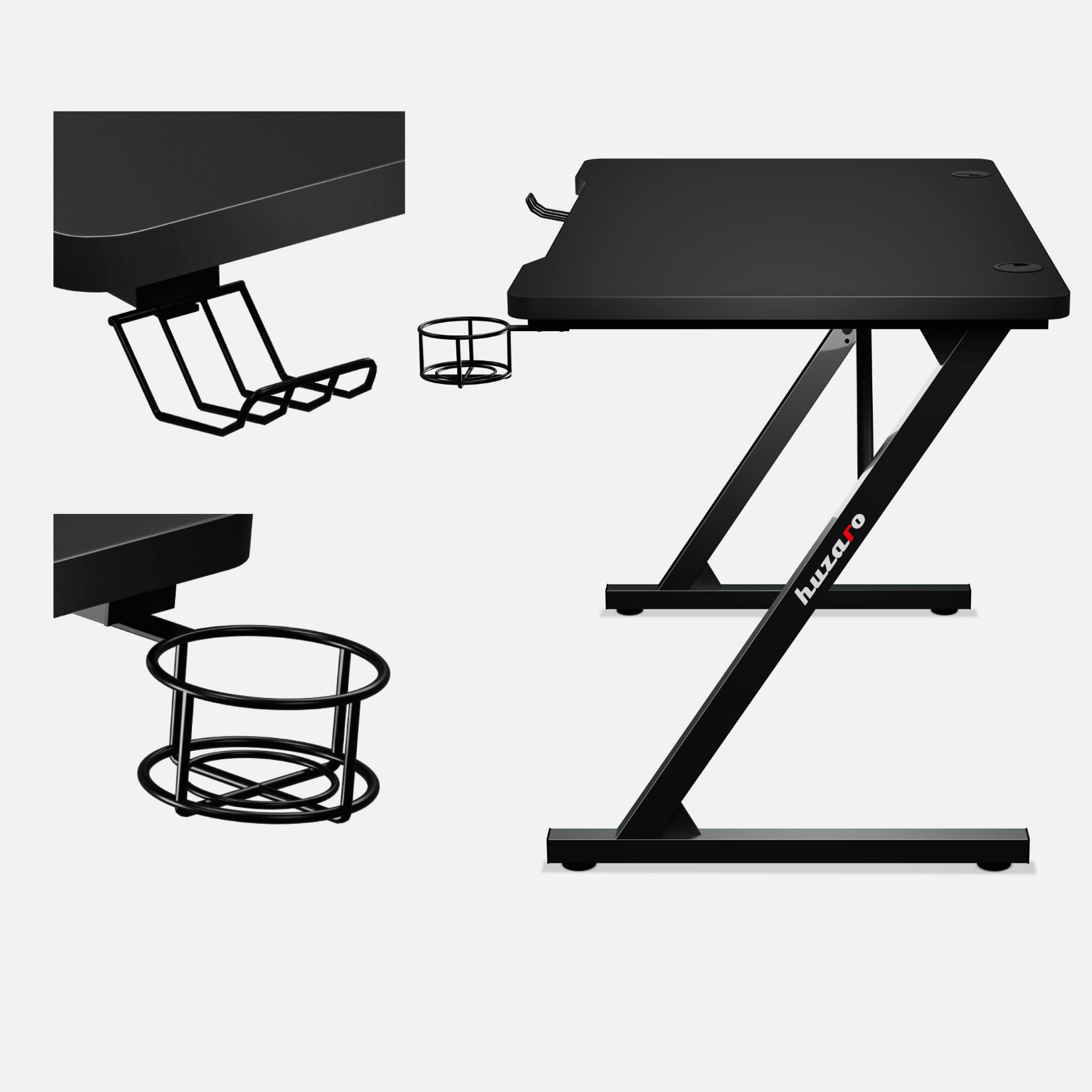 Herní stůl Huzaro Hero 1.8 černý 100 cm 