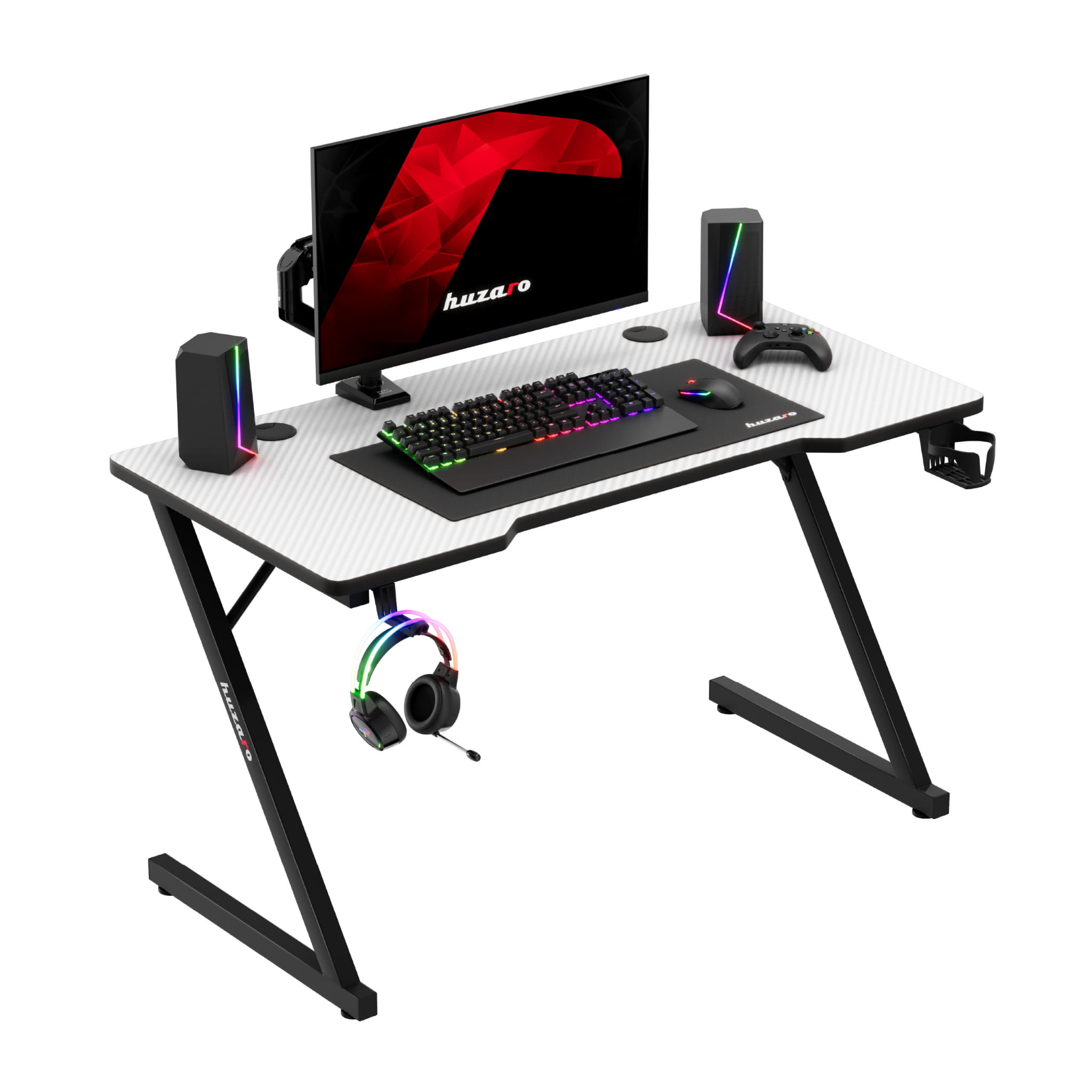 Herní stůl Huzaro Hero 2.5 bílý 120 cm 