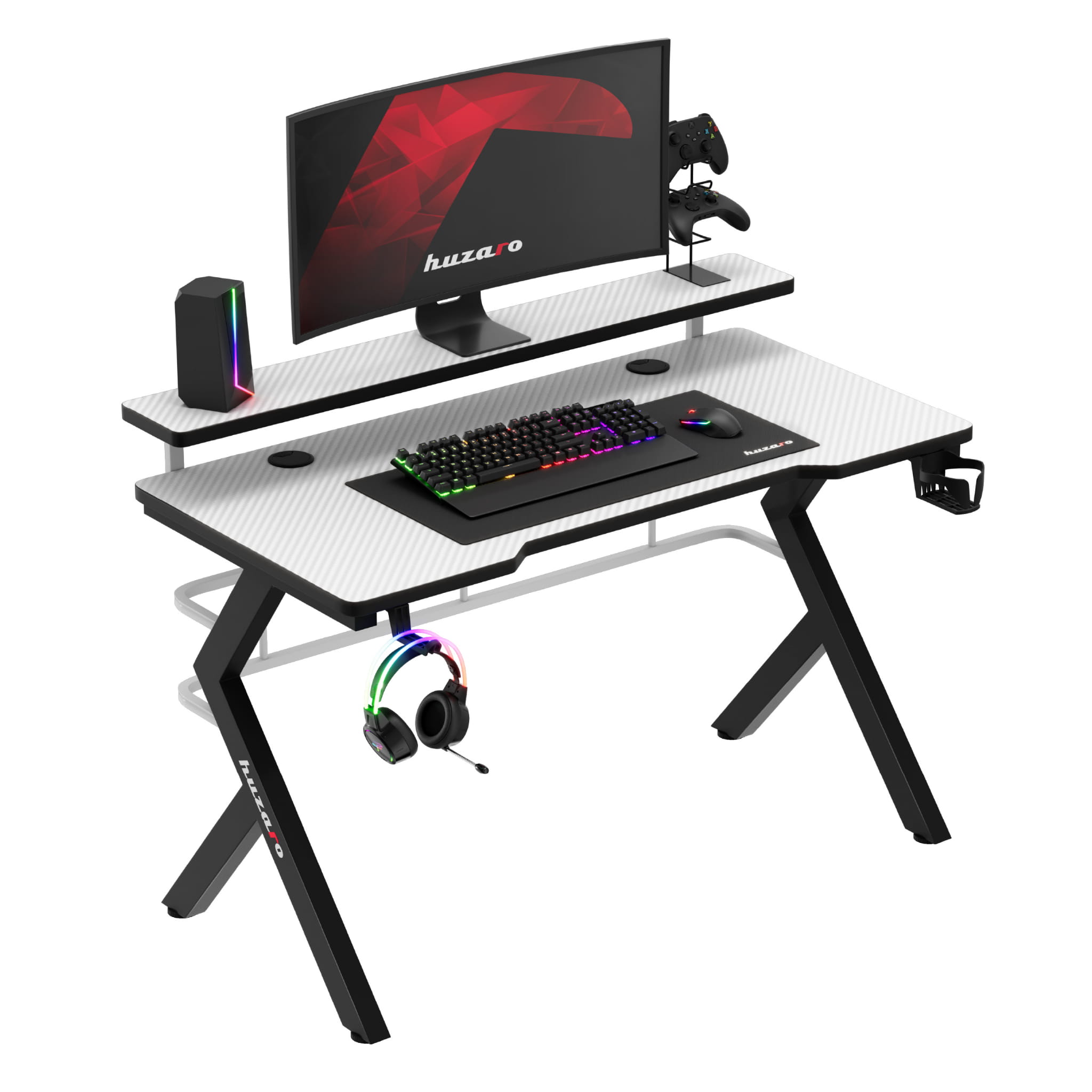 Herní stůl Huzaro Hero 5.0 bílý 120 cm 