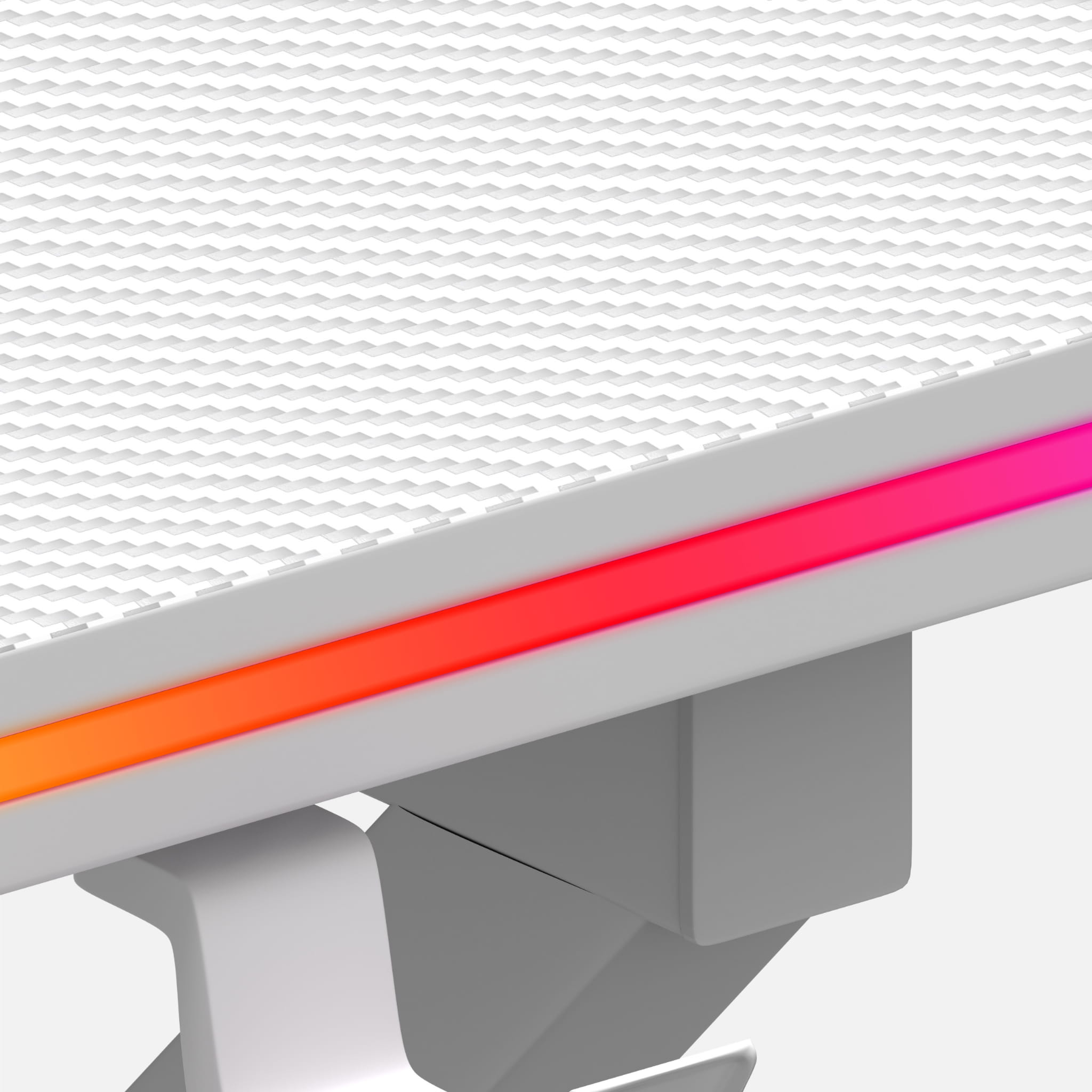 Herní stůl Huzaro Hero 1.7 RGB bílý 120 cm 