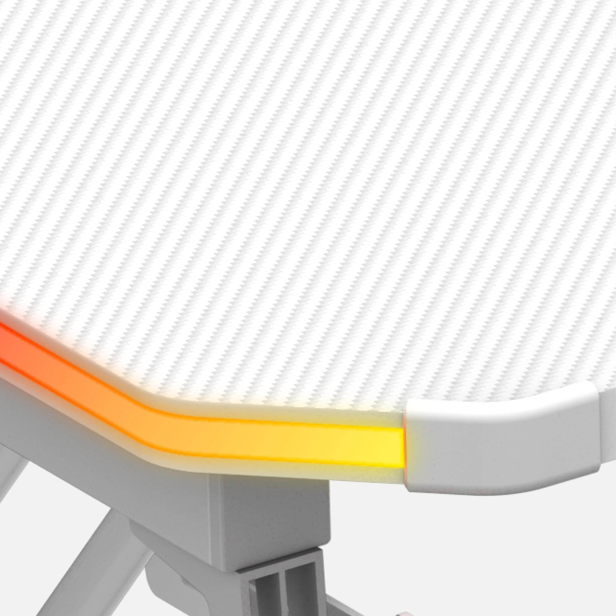 Herní stůl Huzaro Hero 3.3 Bílý RGB 140 cm 