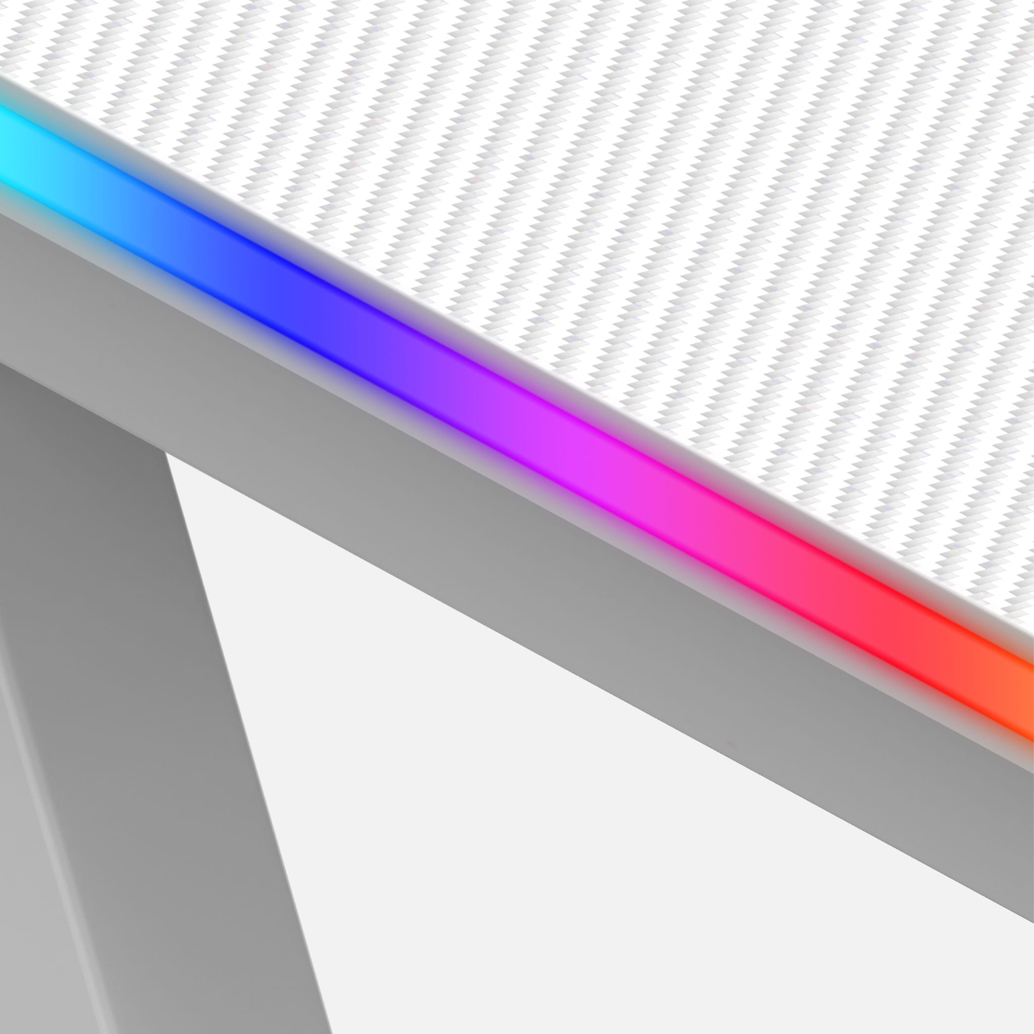 Herní stůl Huzaro Hero 3.3 Bílý RGB 140 cm 