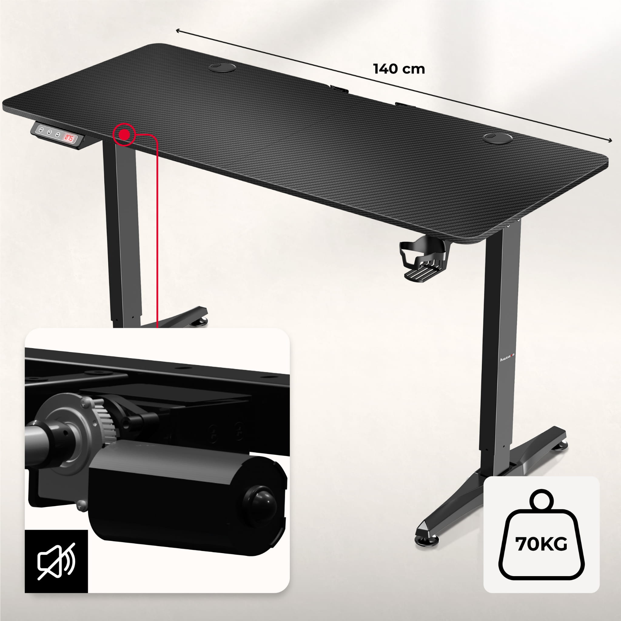 Elektrický stůl Huzaro Hero 8.5 140 cm 