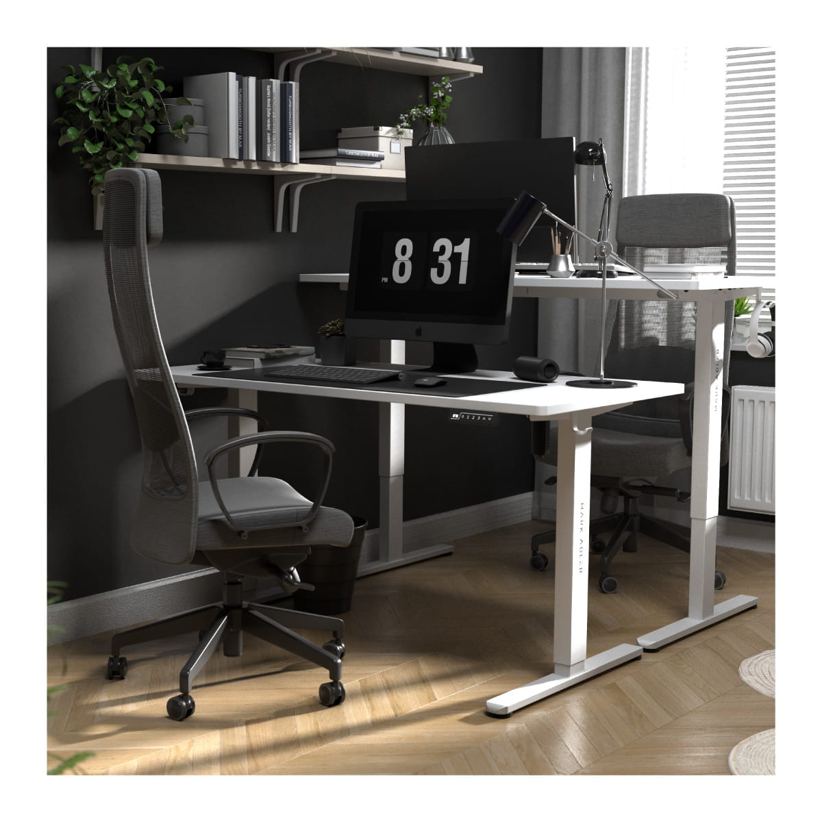 Mark Adler Leader 7.4 bílý elektrický stůl 140 cm 