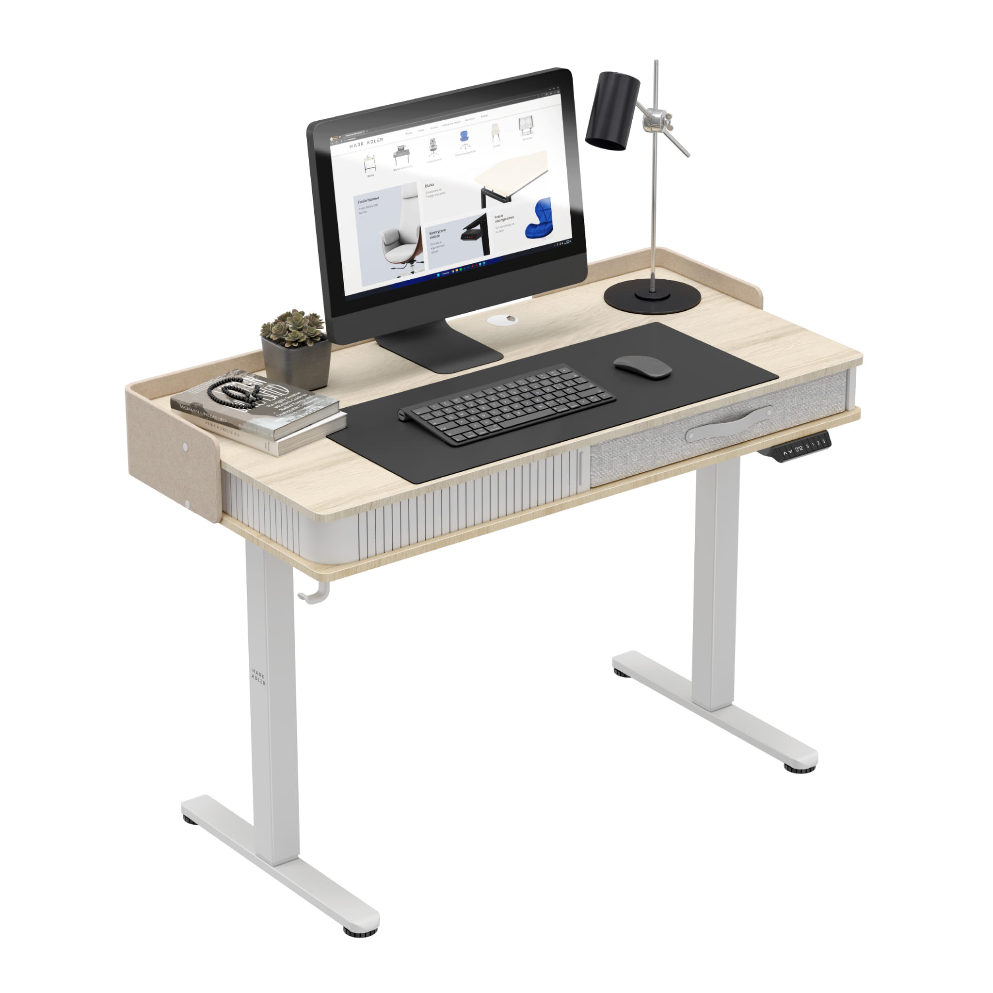 Mark Adler Leader 8.0 elektrický stůl bílý 120 cm 