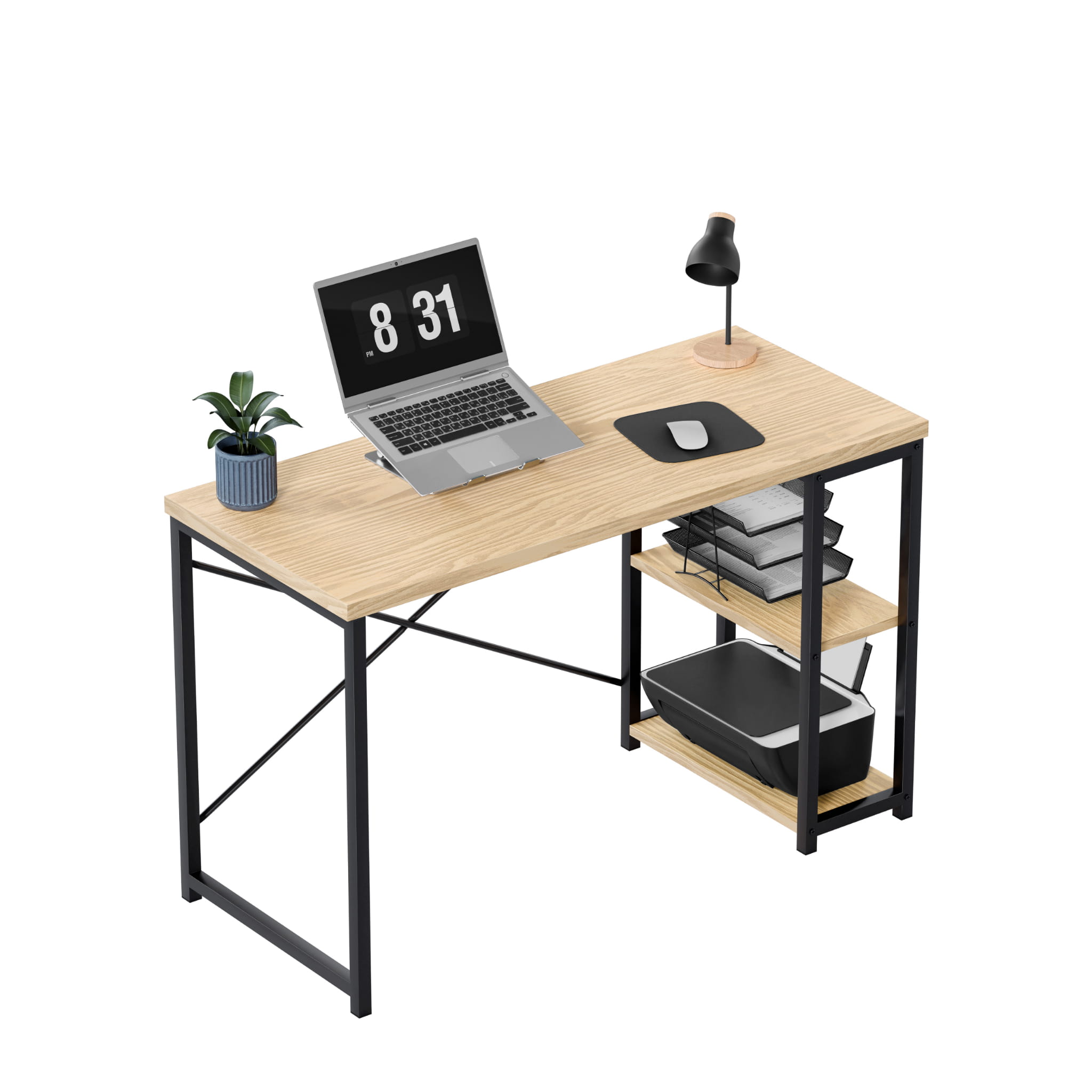 Psací stůl Mark Adler Leader 2.0 Craft 120 cm s policemi 