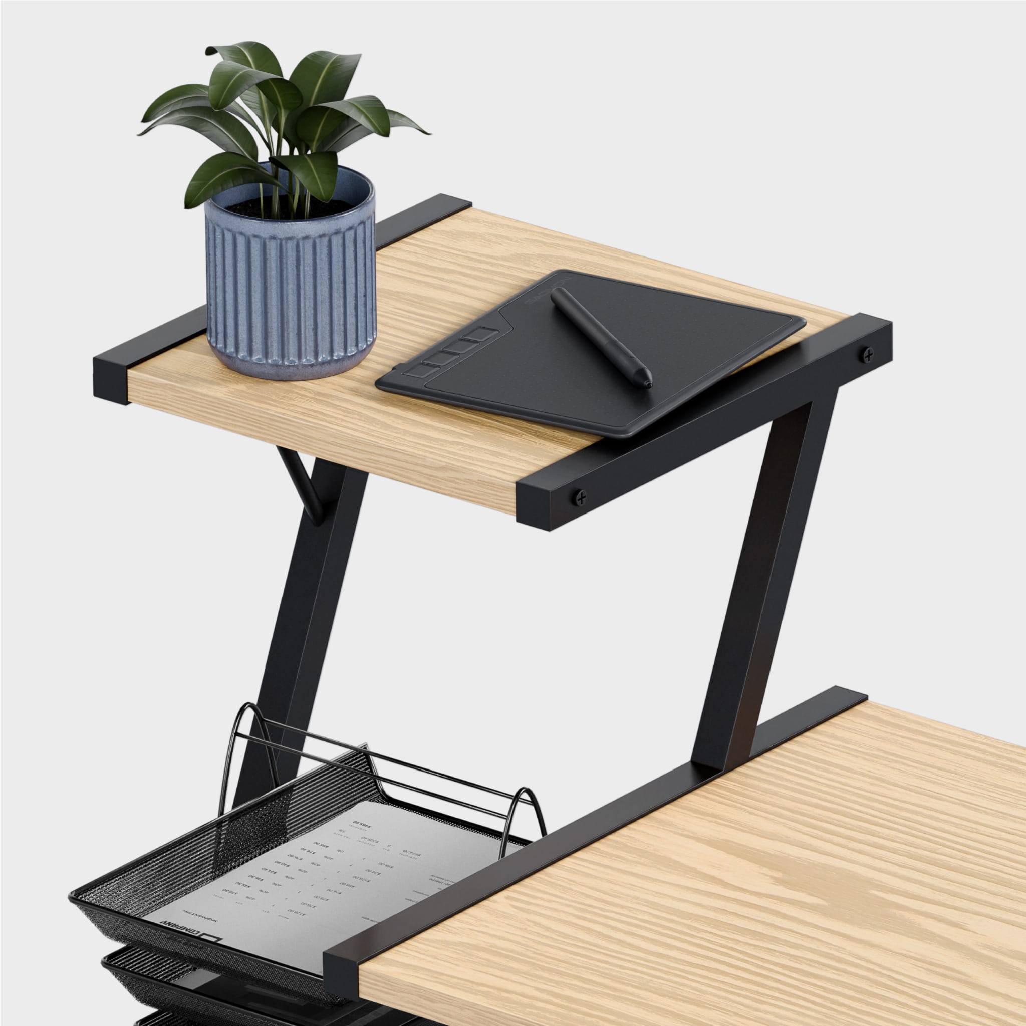 Psací stůl Mark Adler Leader 3.5 Craft 116 cm s policemi 