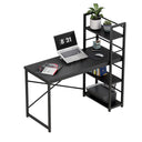 Mark Adler Leader 4.0 černý psací stůl 120 cm s policemi 