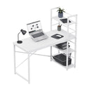 Psací stůl Mark Adler Leader 4.0 bílý 120 cm s policemi 