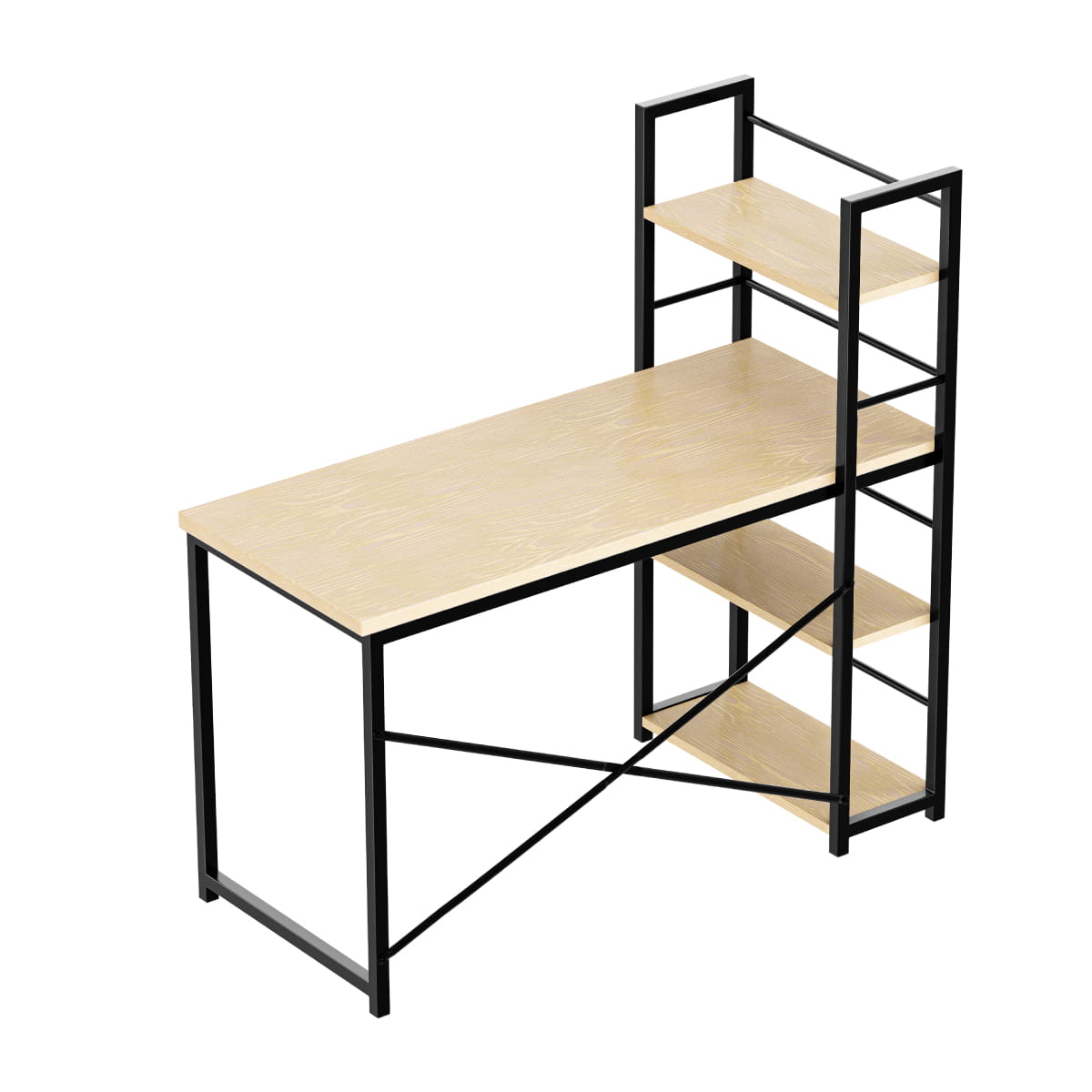 Psací stůl Mark Adler Leader 4.0 Craft 120 cm s policemi 