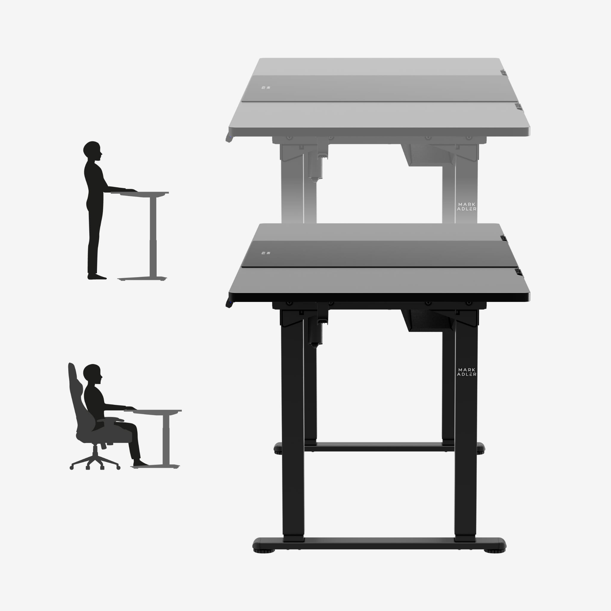 Mark Adler Leader 9.3 Elektrický stůl, černý, 160 cm 