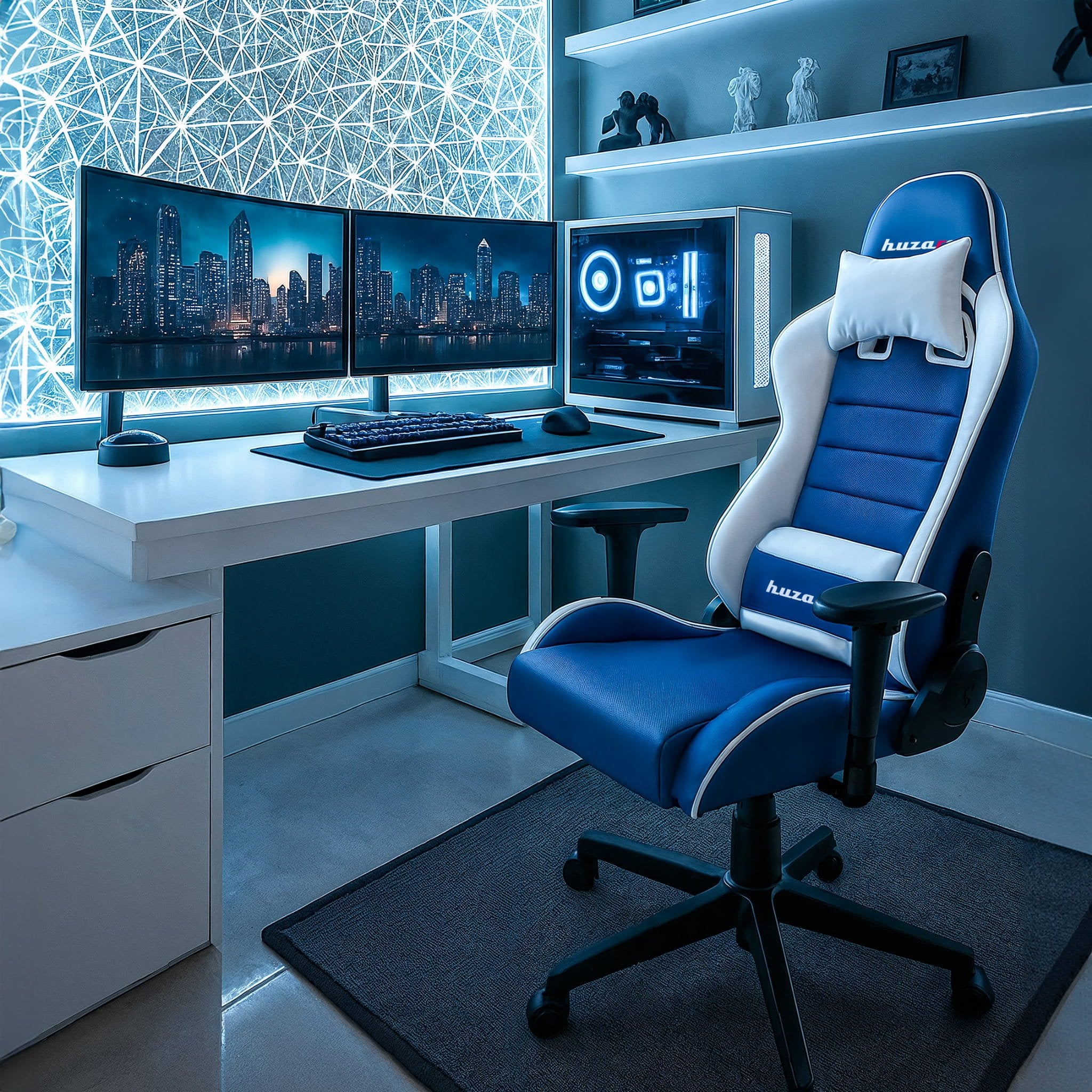 Herní židle HUZARO RANGER 6.0 Blue pro děti 