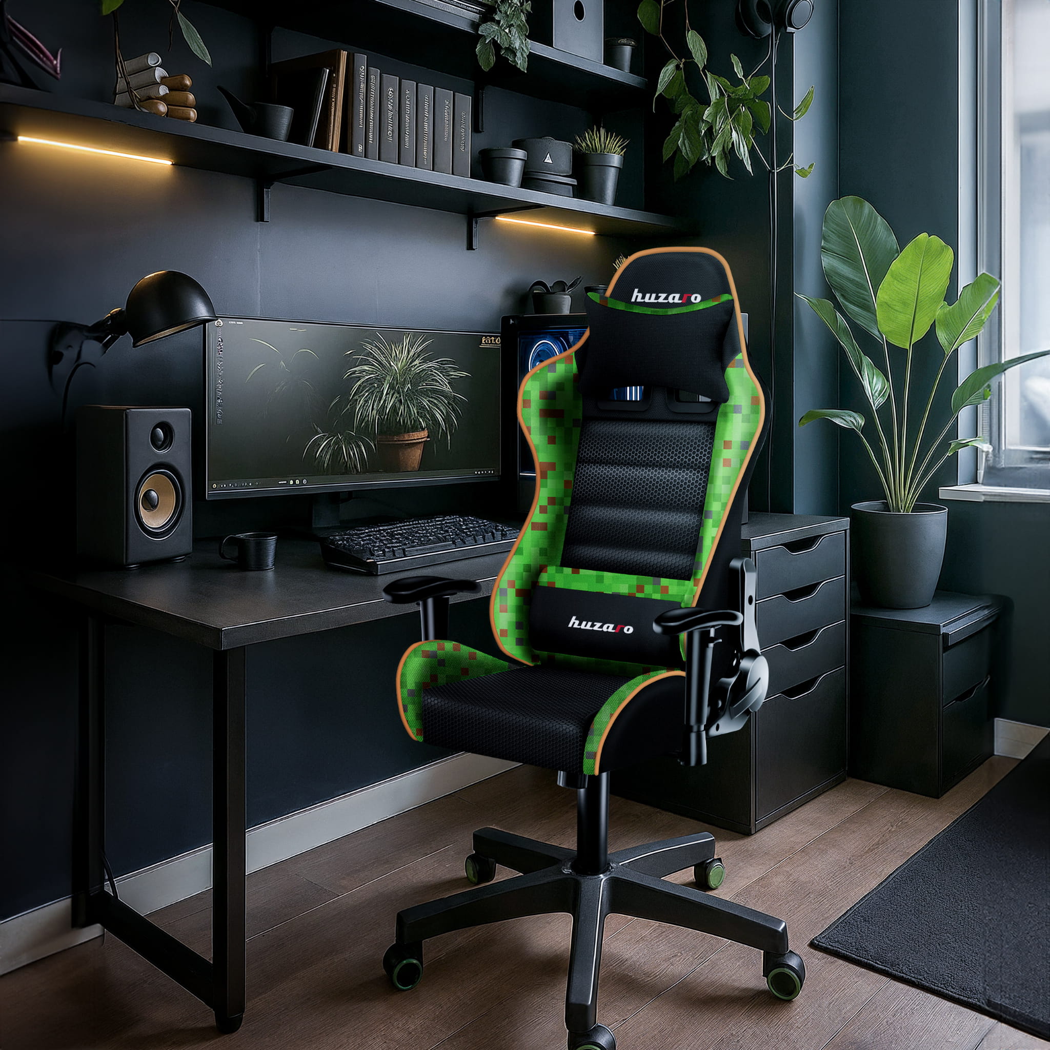 Herní židle HUZARO RANGER 6.0 Pixel Mesh pro děti 