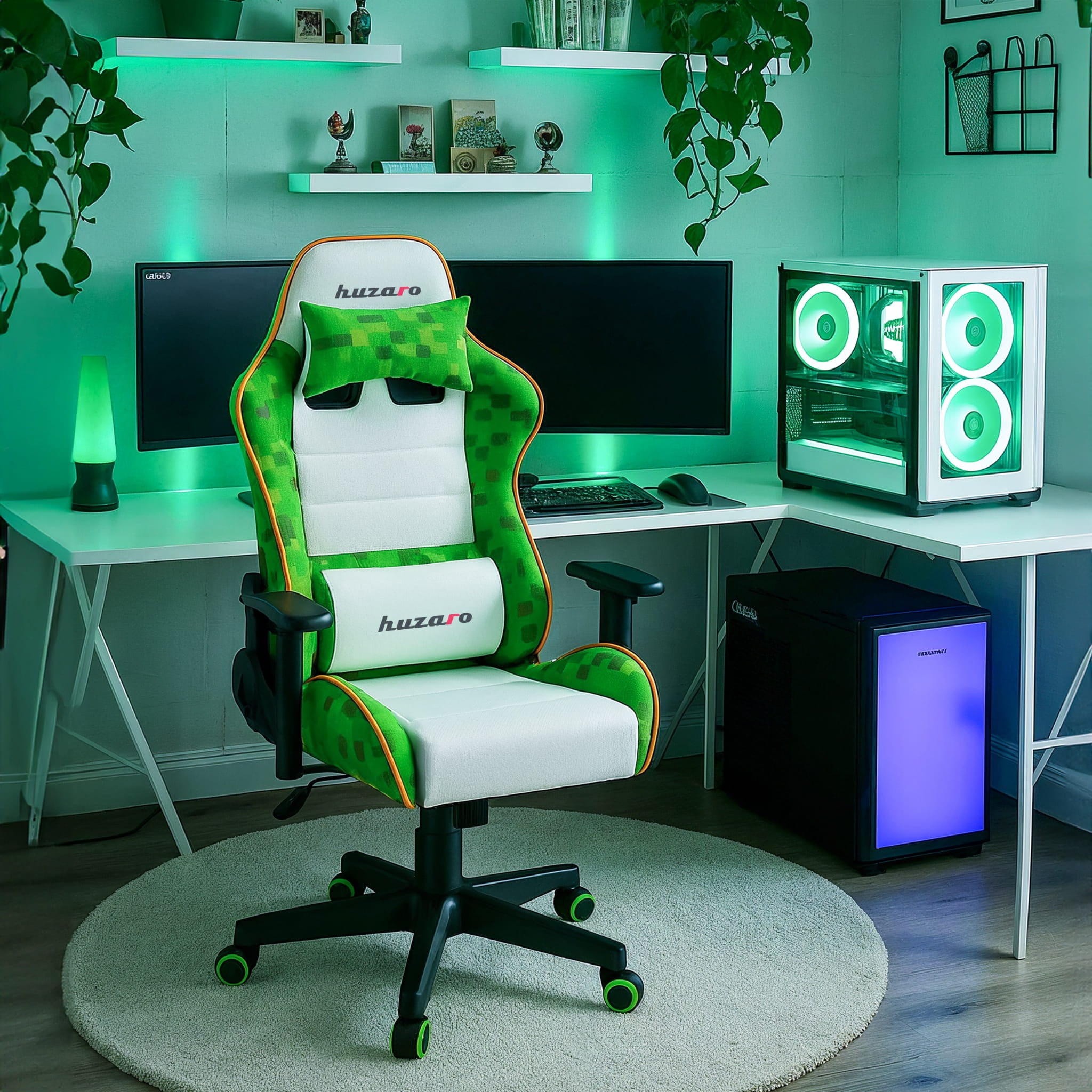 Dětská herní židle Huzaro Ranger 6.0 Pixel bílá