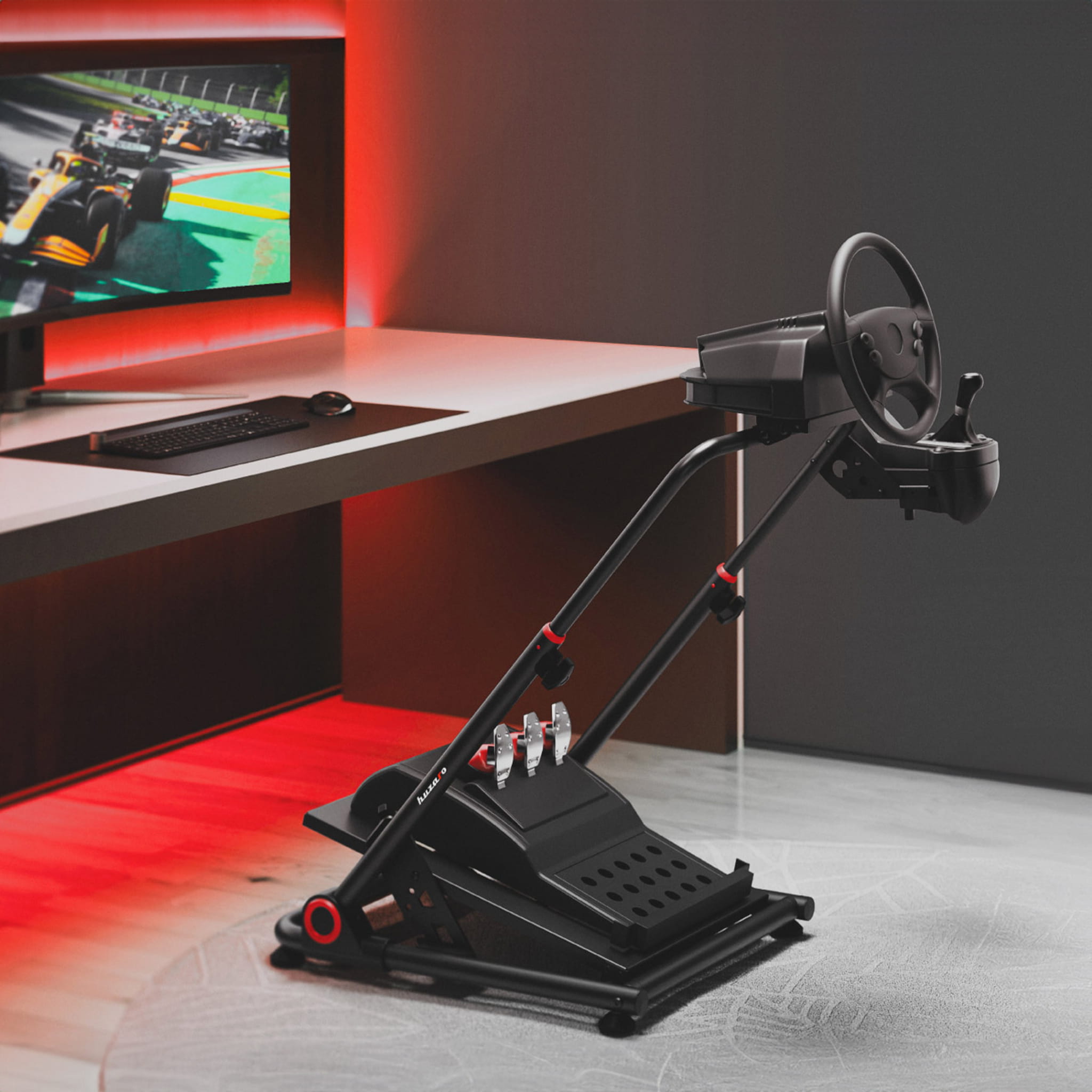 Stojan na volant HUZARO SPEED 3.0 pro simulační závodní vozy 