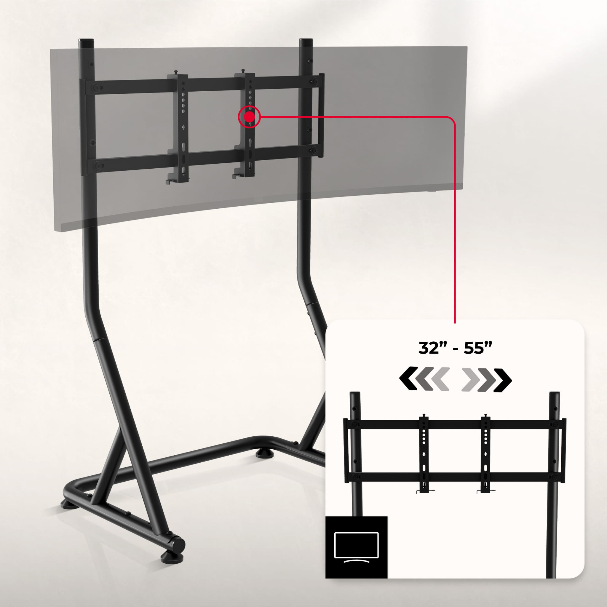 TV stojan Huzaro Speed ​​​​9.1 Sim Racing 