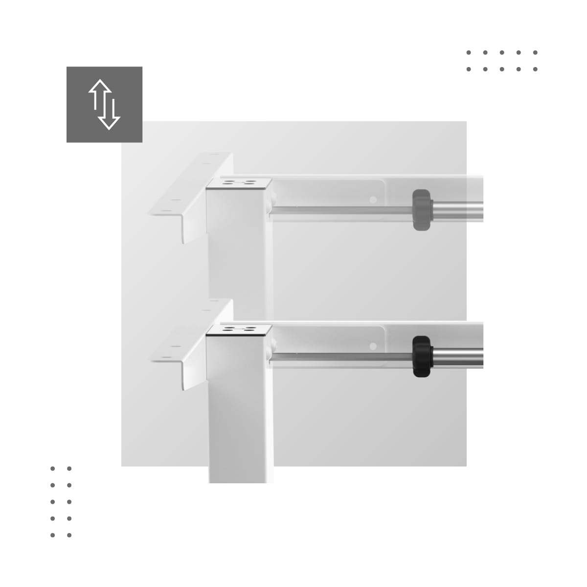 Elektrický stůl Mark Adler Xeno 4.1, bílý 