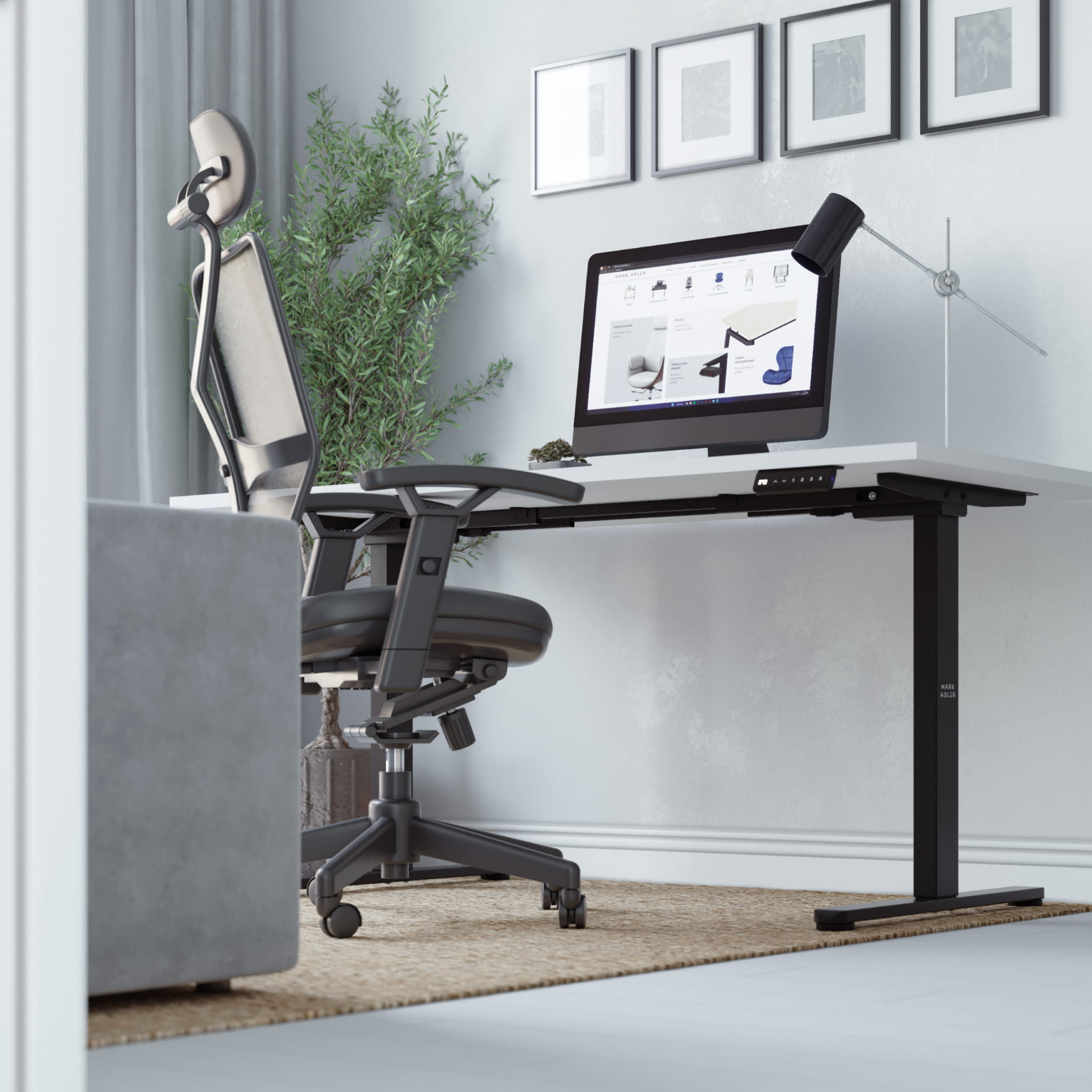 Elektrický stůl Mark Adler Xeno 4.5 Black s dvojitým motorem 