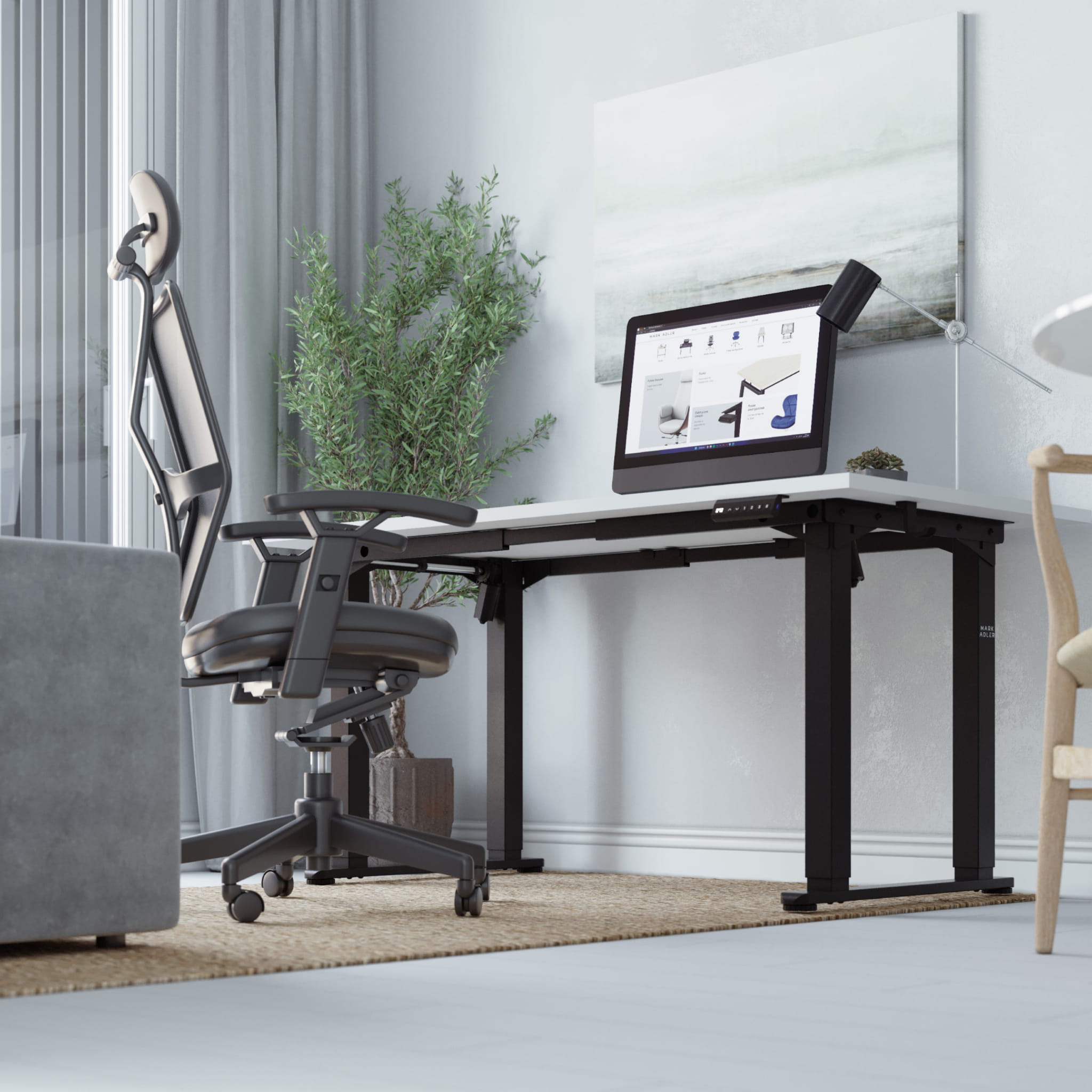 Elektrický stůl Mark Adler Xeno 5.0 s dvojitým motorem, černý 