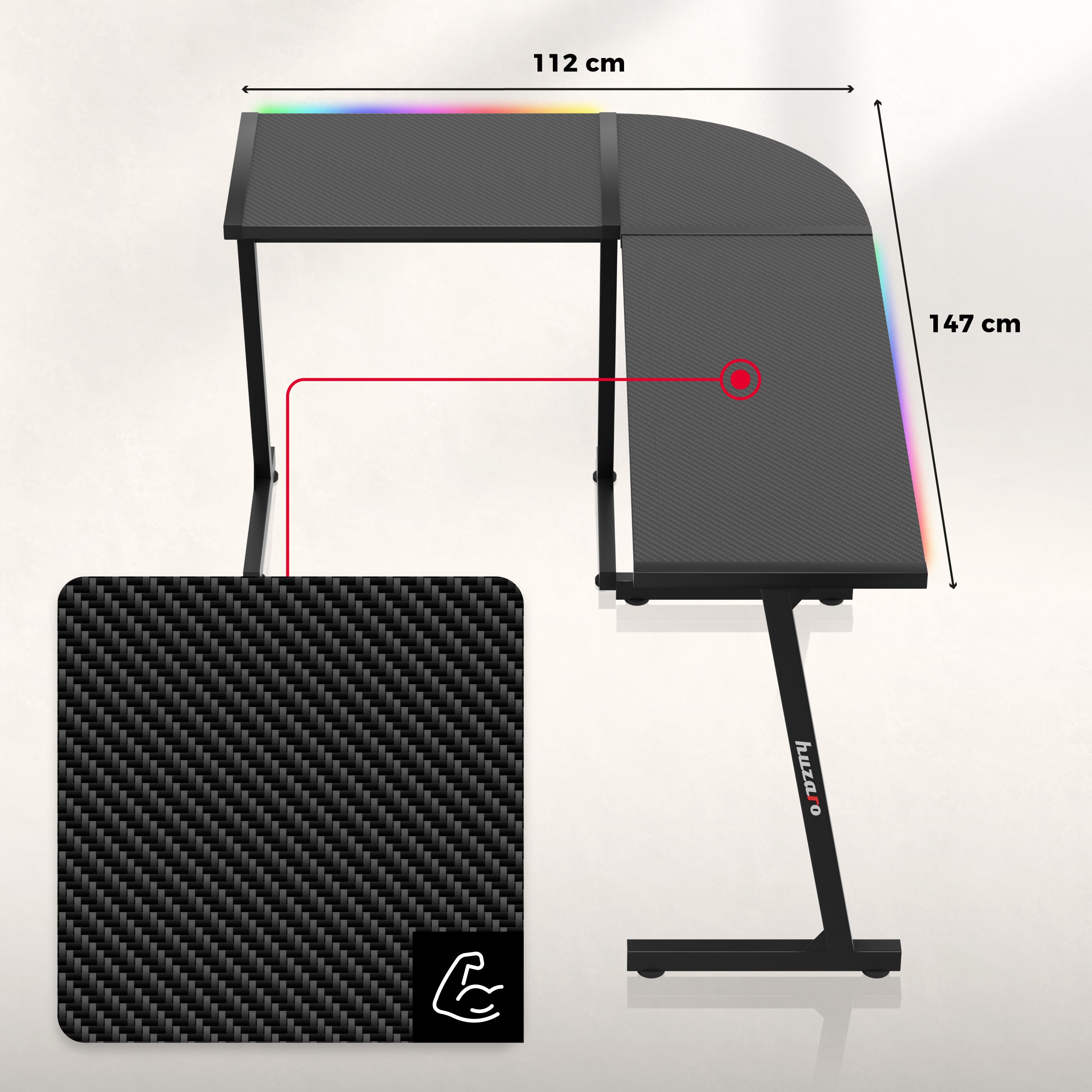 Stolová deska s Carbon Flex povlakem