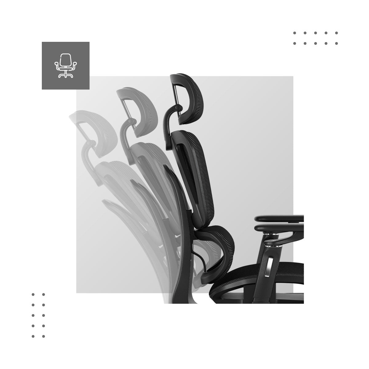 Nastavení sklonu opěradla