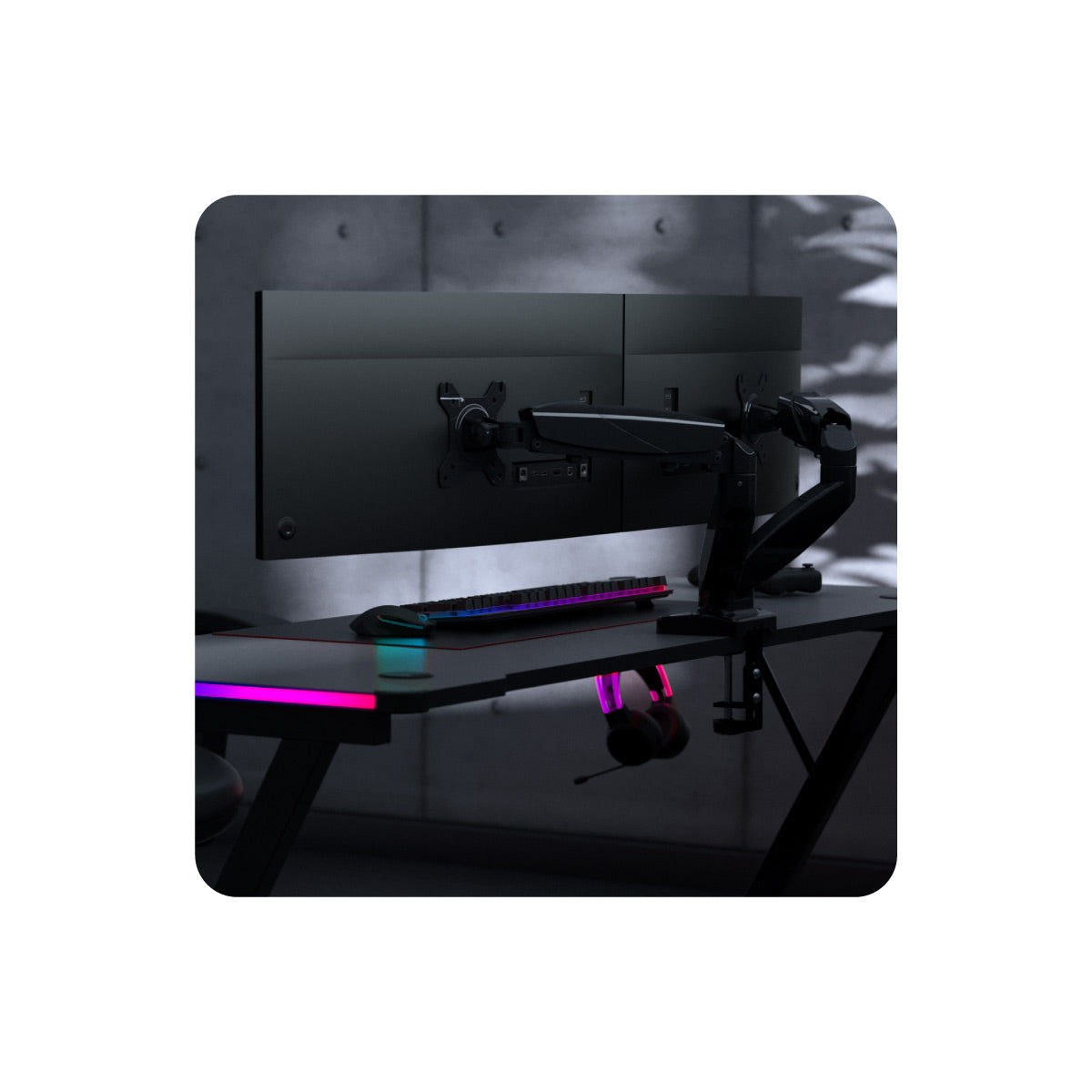 Držák na dva monitory