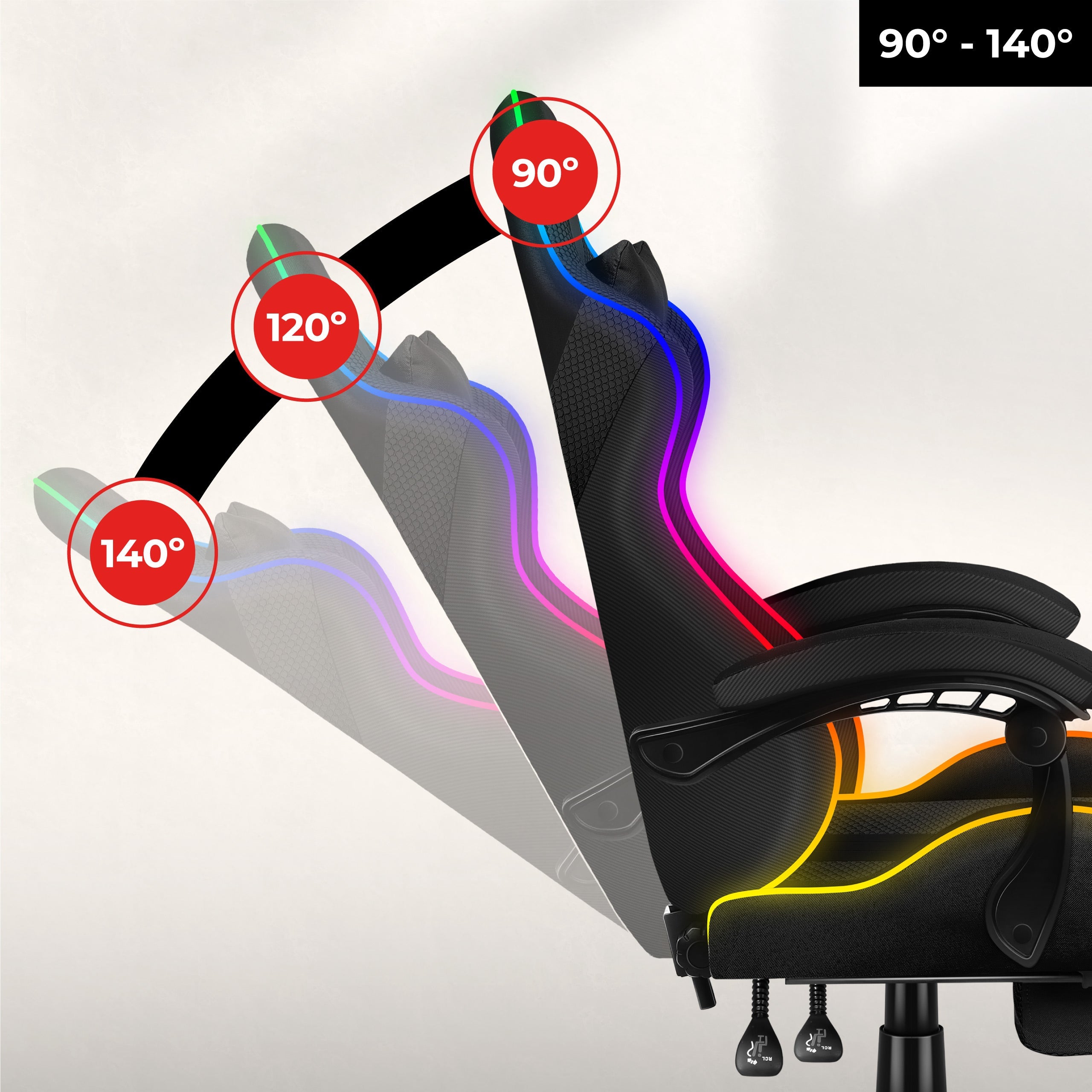 Pohodlné sklápění zádové opěrky