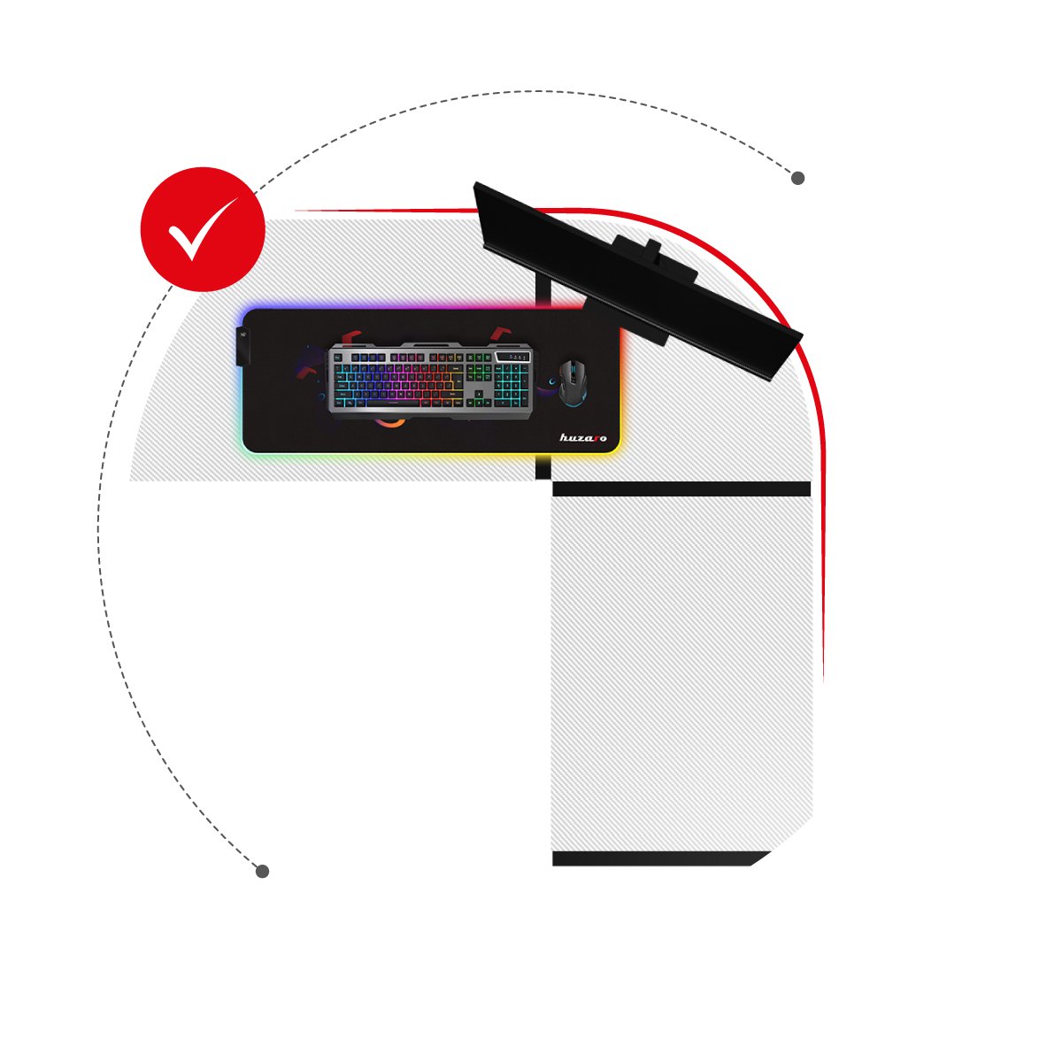 Ergonomické uspořádání stanice