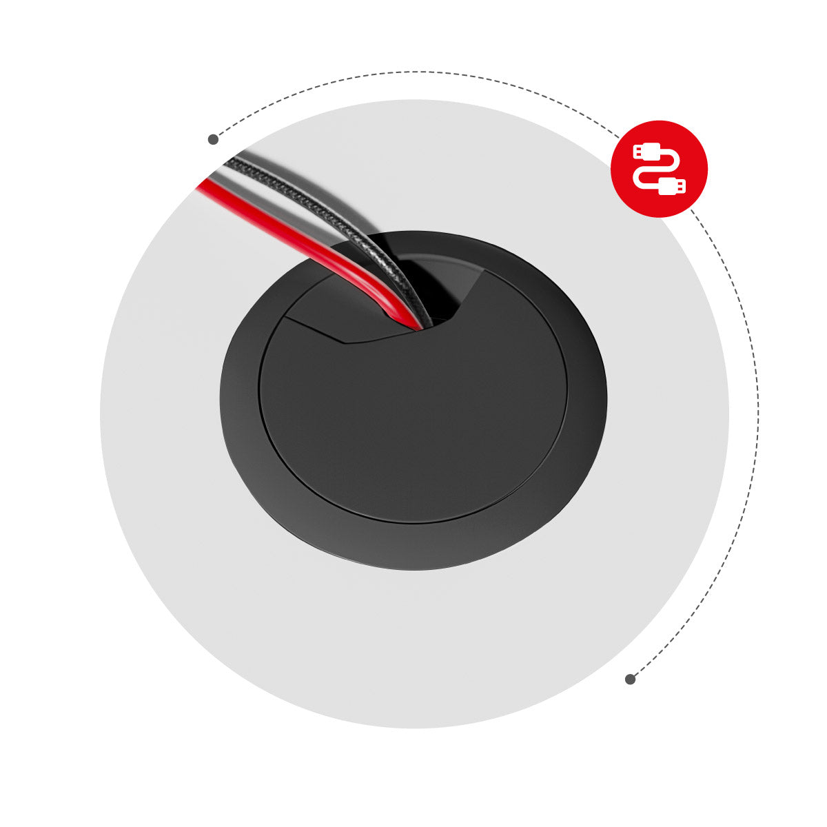 Dva kabelové vstupy