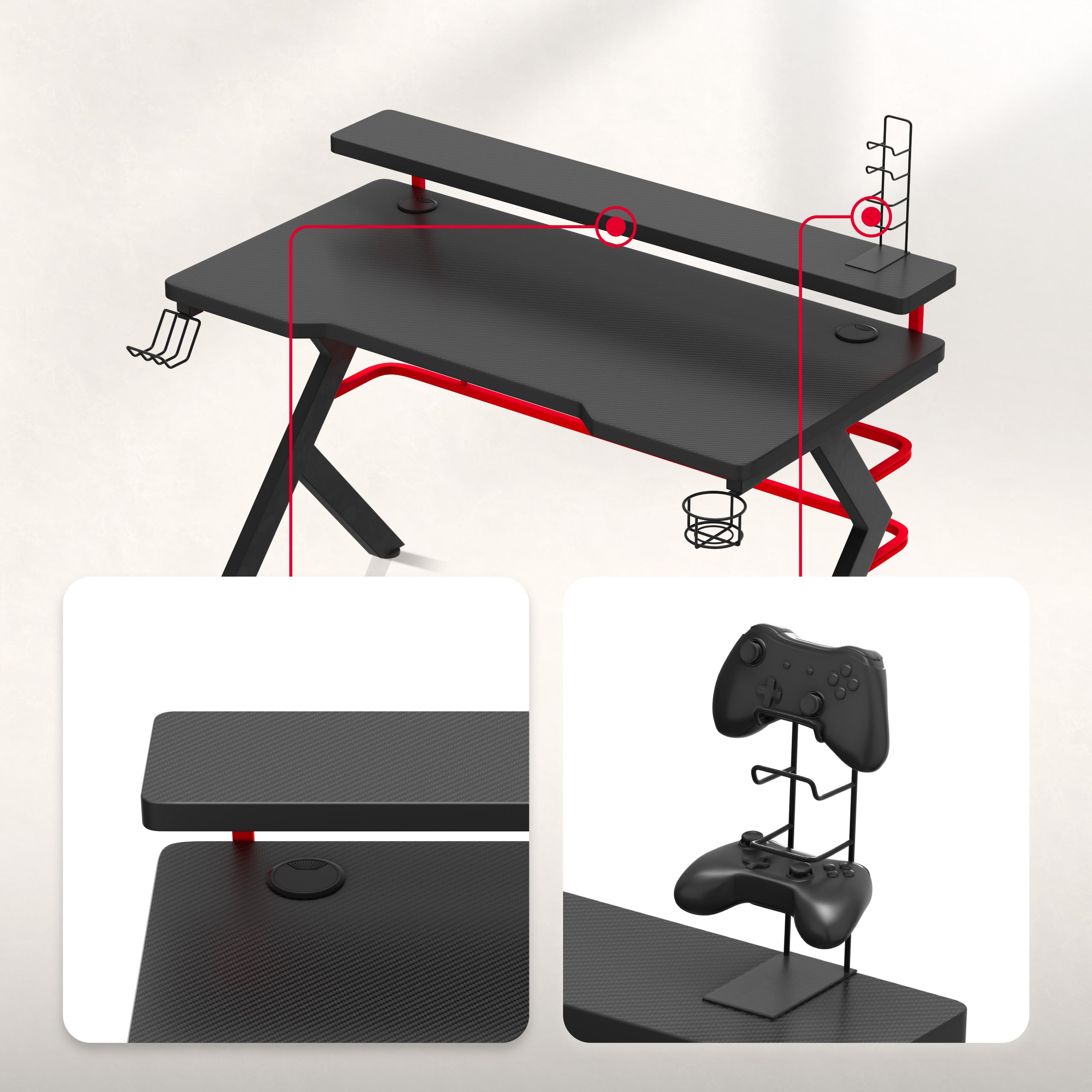 Stojan na monitor a držák podložky