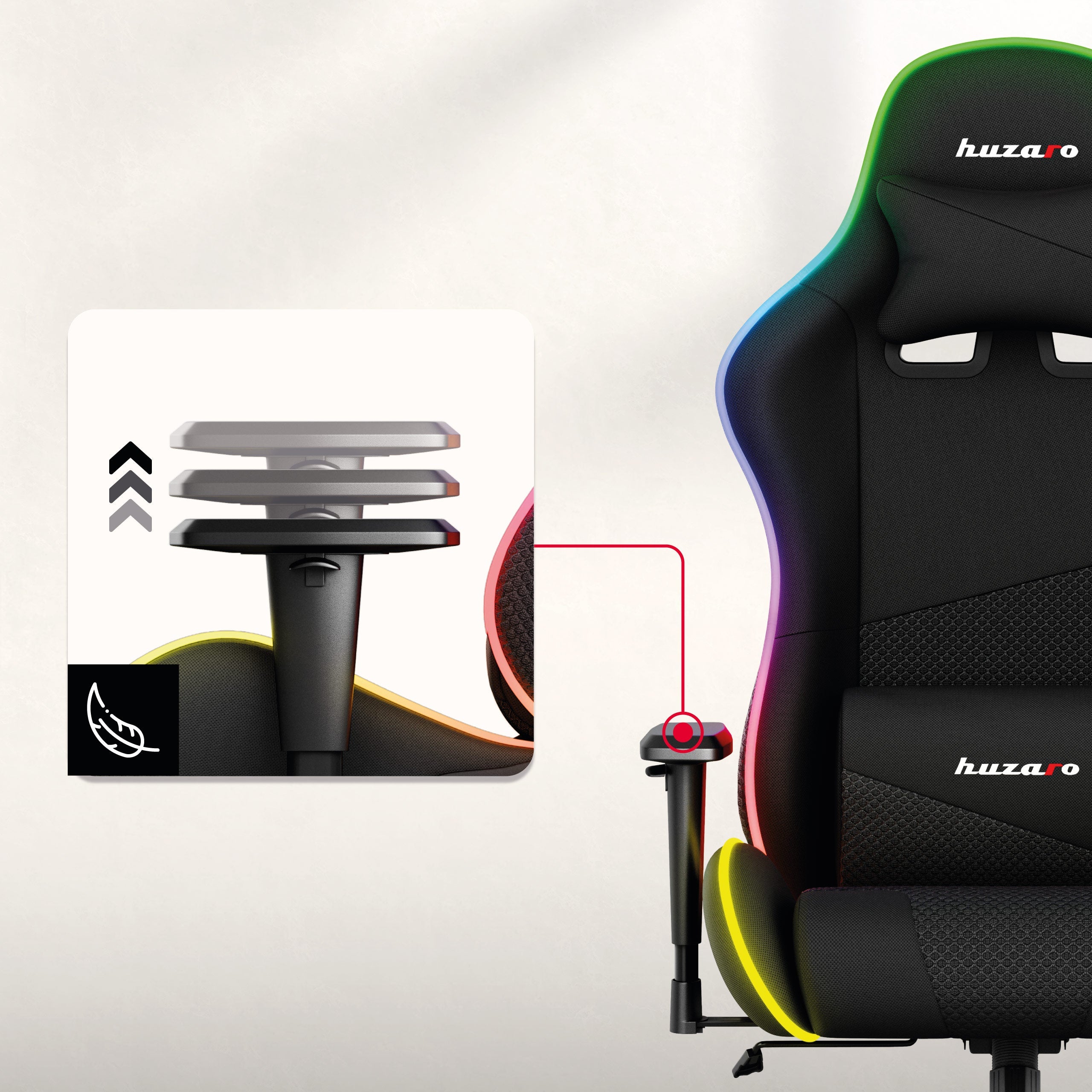 Protiskluzové, výškově nastavitelné područky