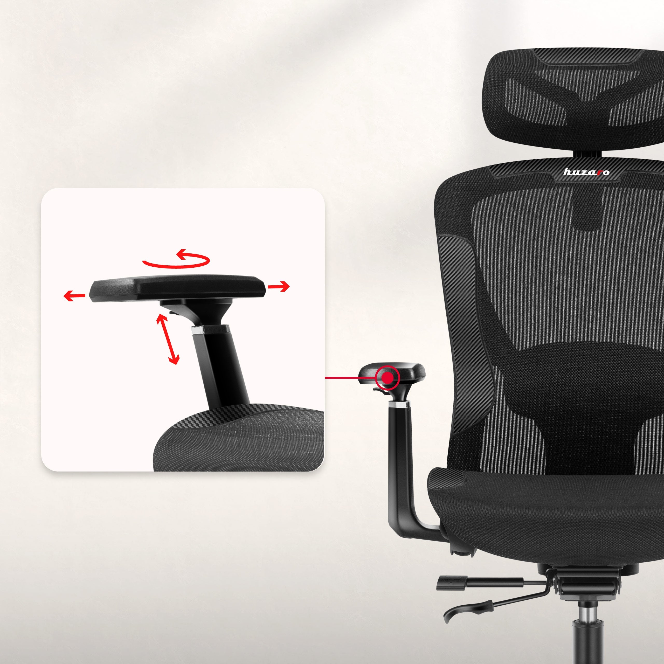 3D nastavitelné područky