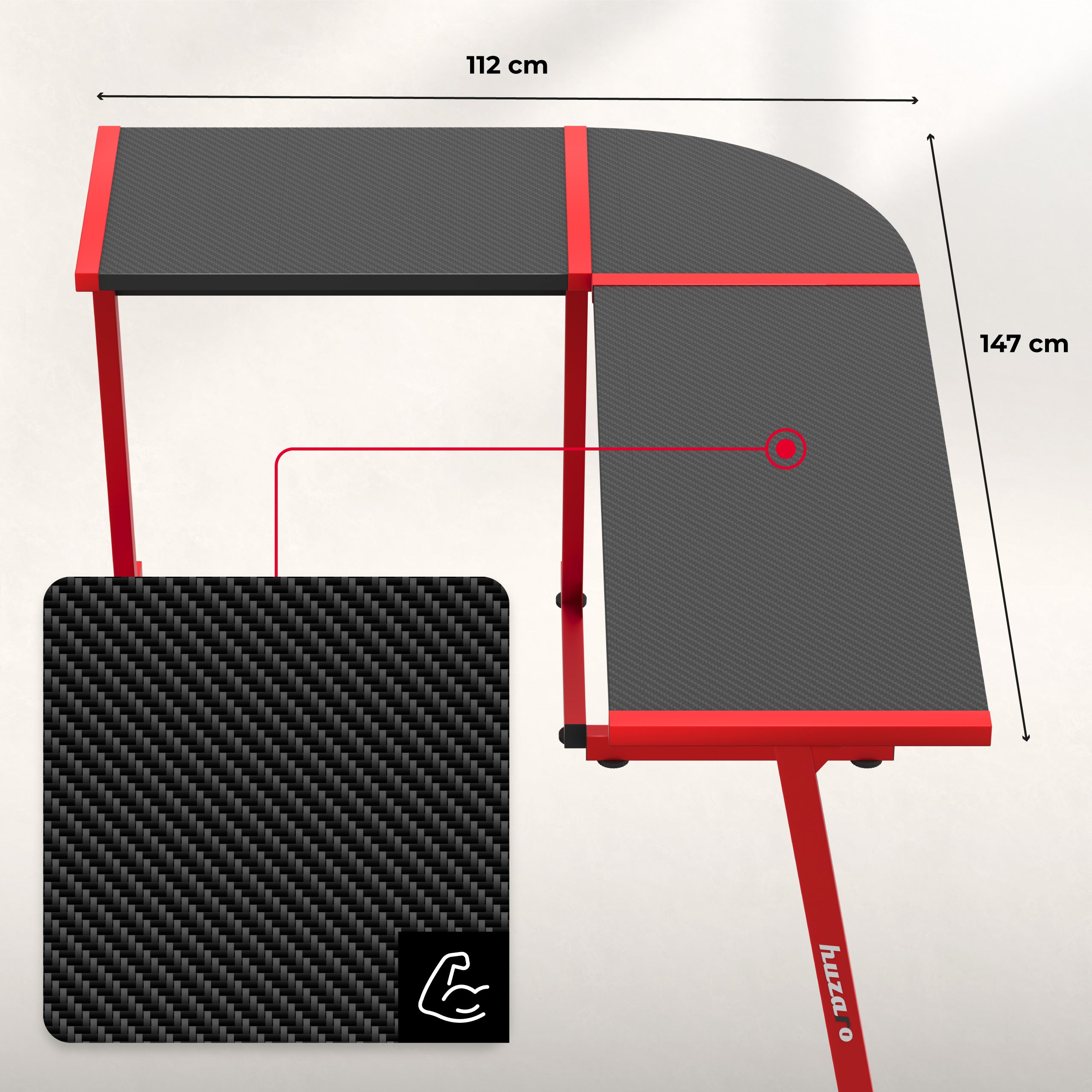 Stolová deska s Carbon Flex povlakem