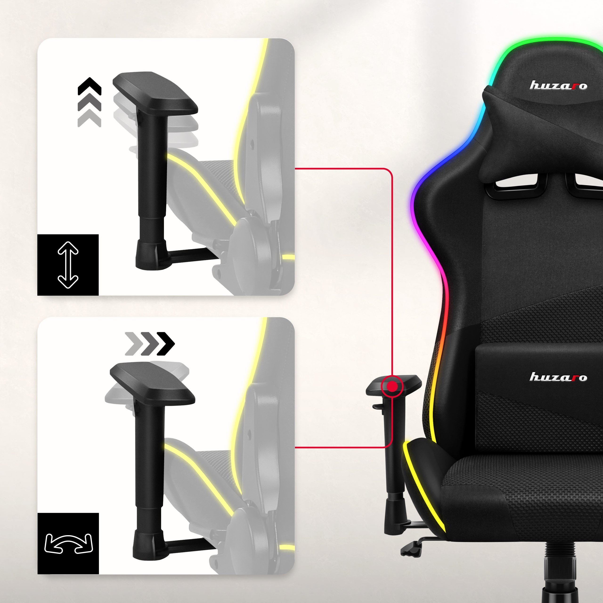 3D nastavitelné područky