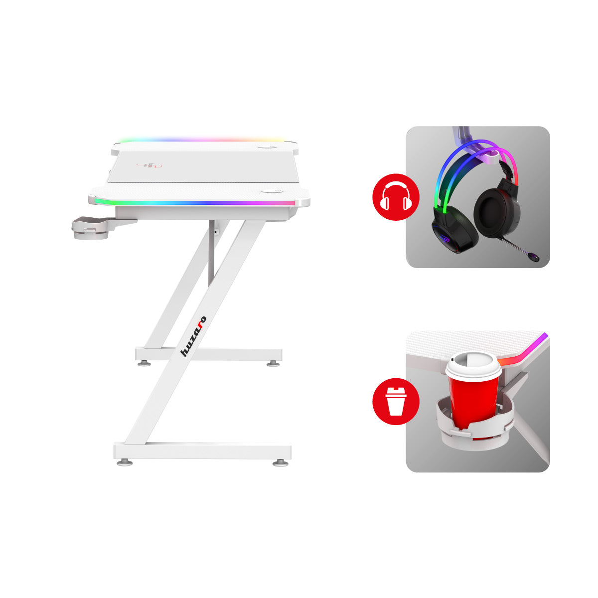 Držáky na šálky a sluchátka