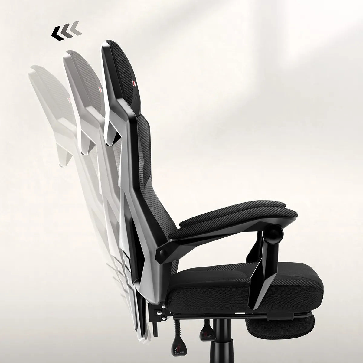 FlexiBack – nastavení úhlu sklonu až 135°