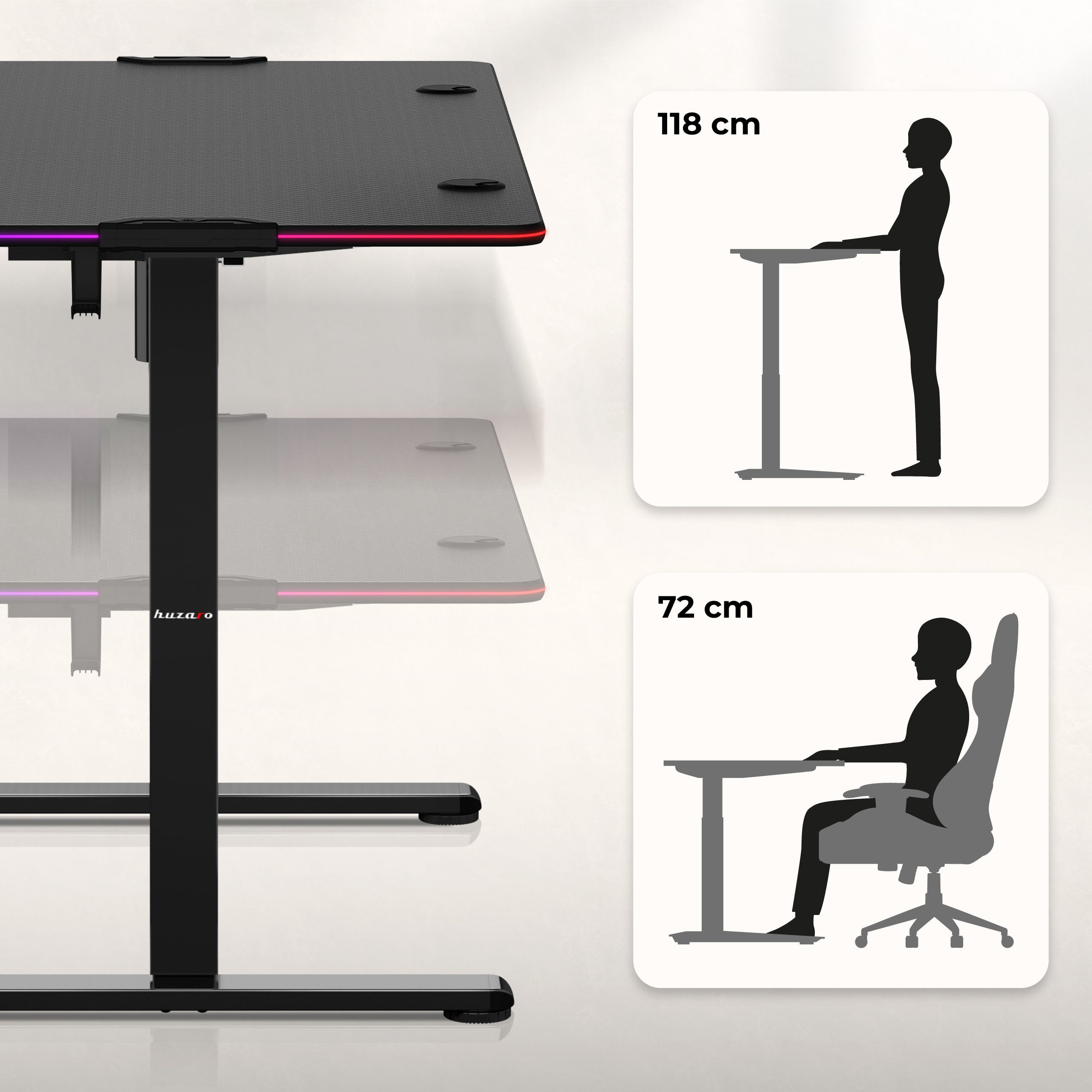 Herní stůl Huzaro Hero 8.2 RGB