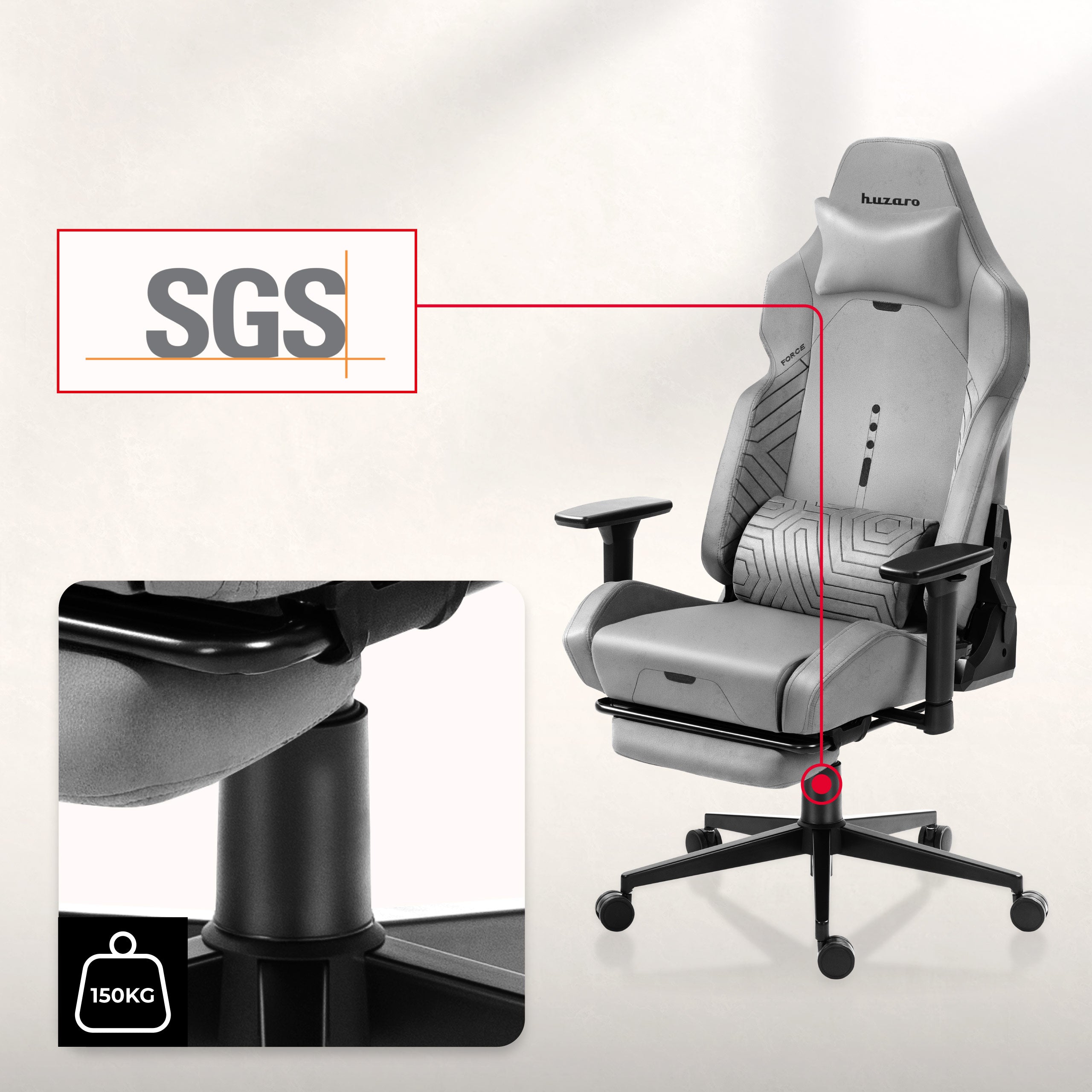 Zesílená ocelová základna pro stabilitu