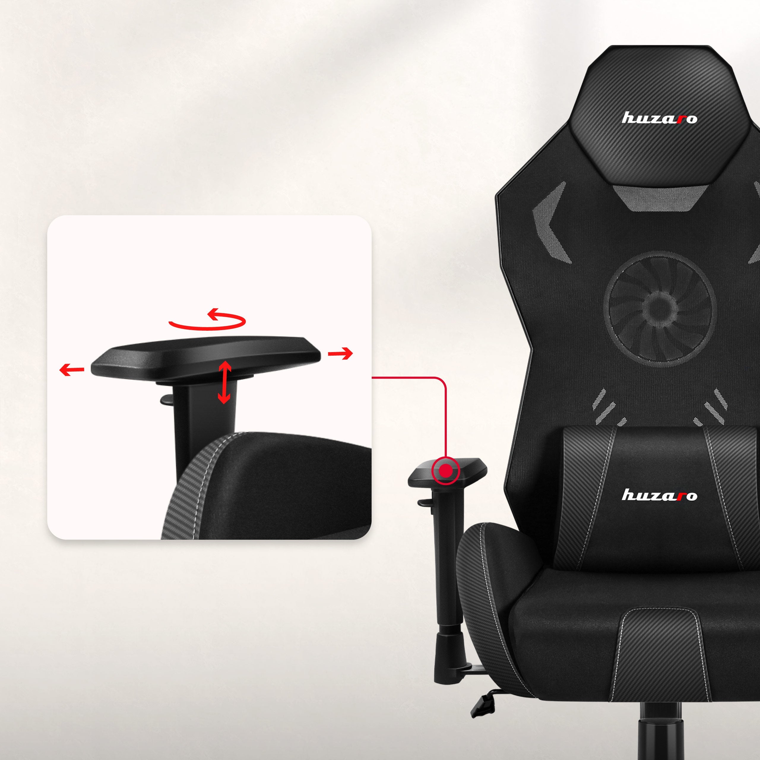 Nastavitelné 3D područky