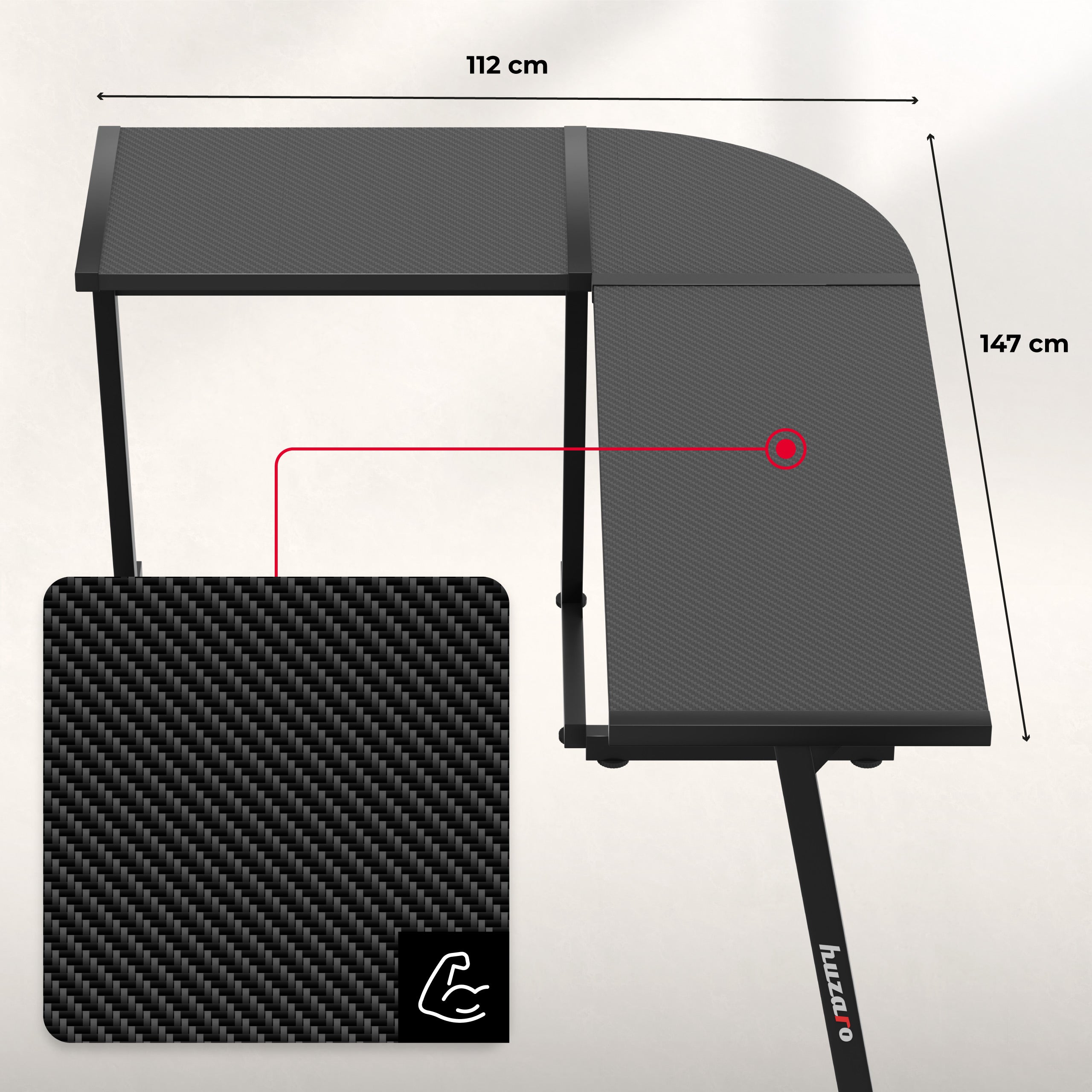 Stolová deska s Carbon Flex povlakem