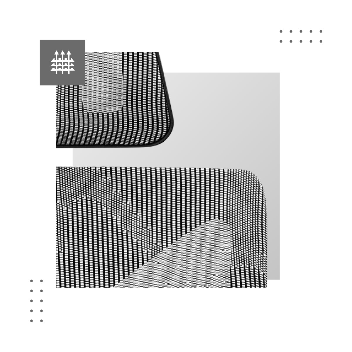 Materiál HD Mesh tkanina