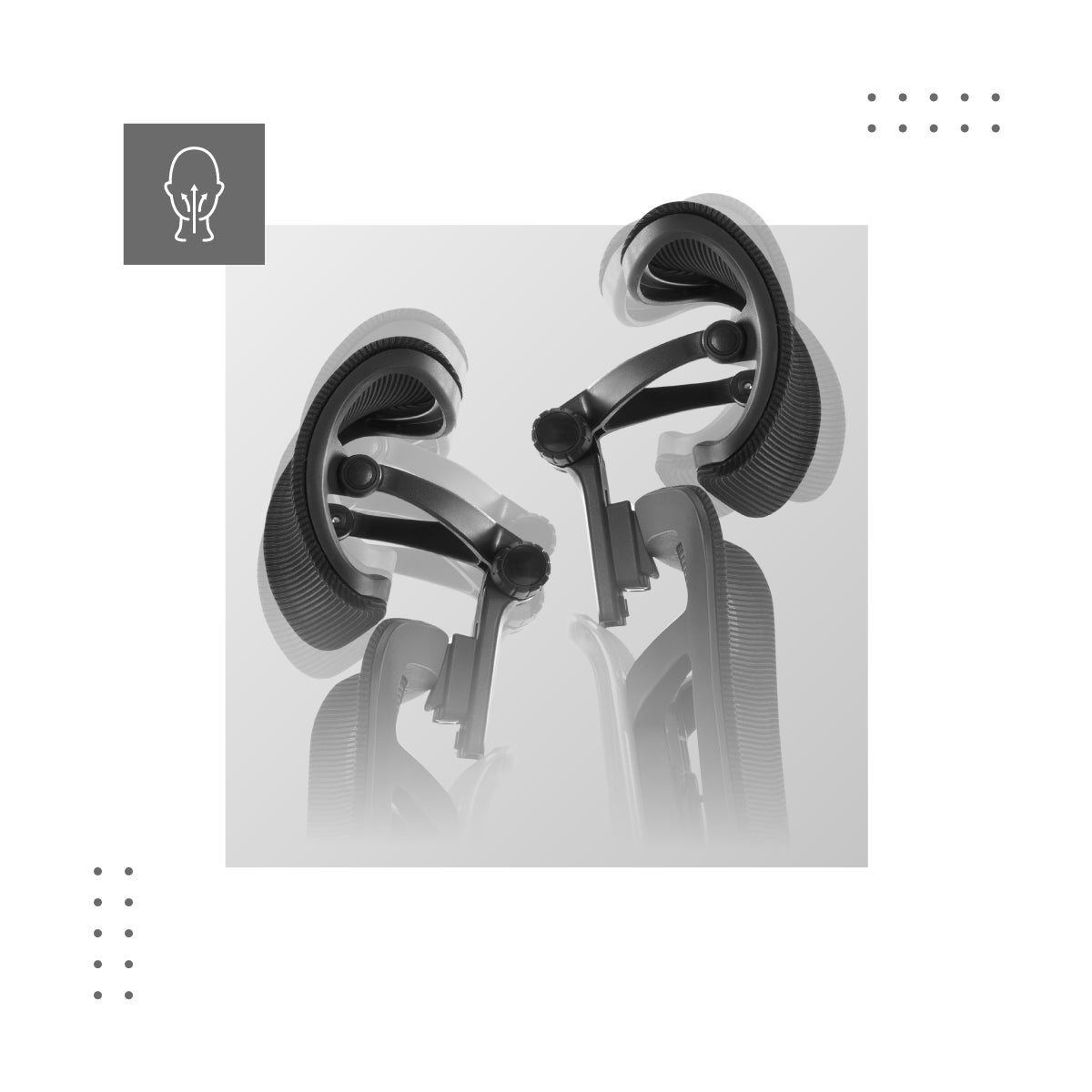 Nastavitelná 3D opěrka hlavy