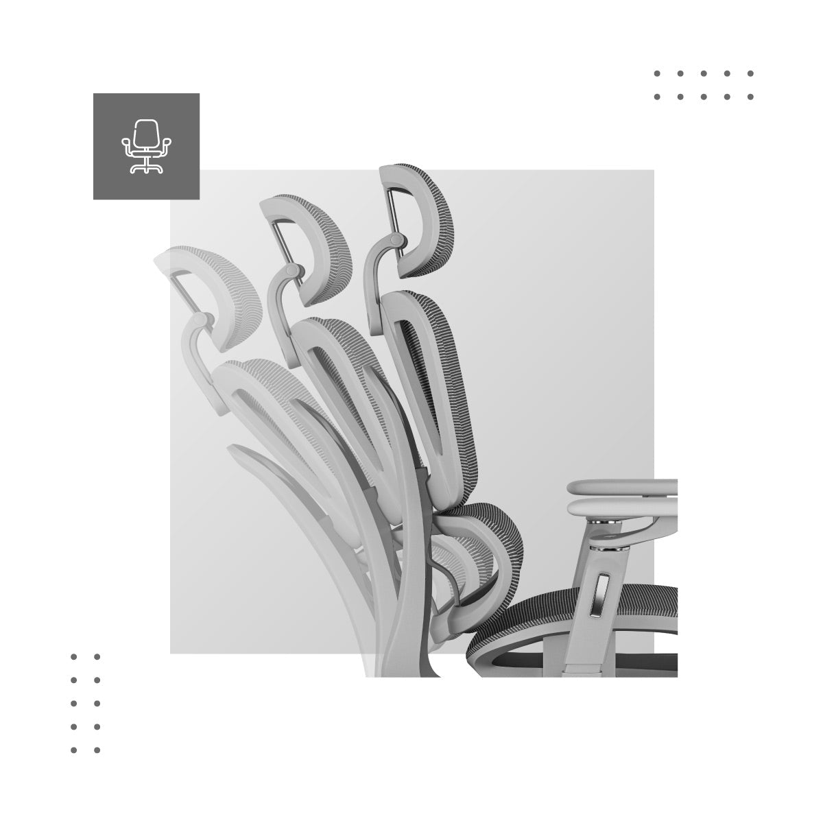 Nastavení sklonu opěradla