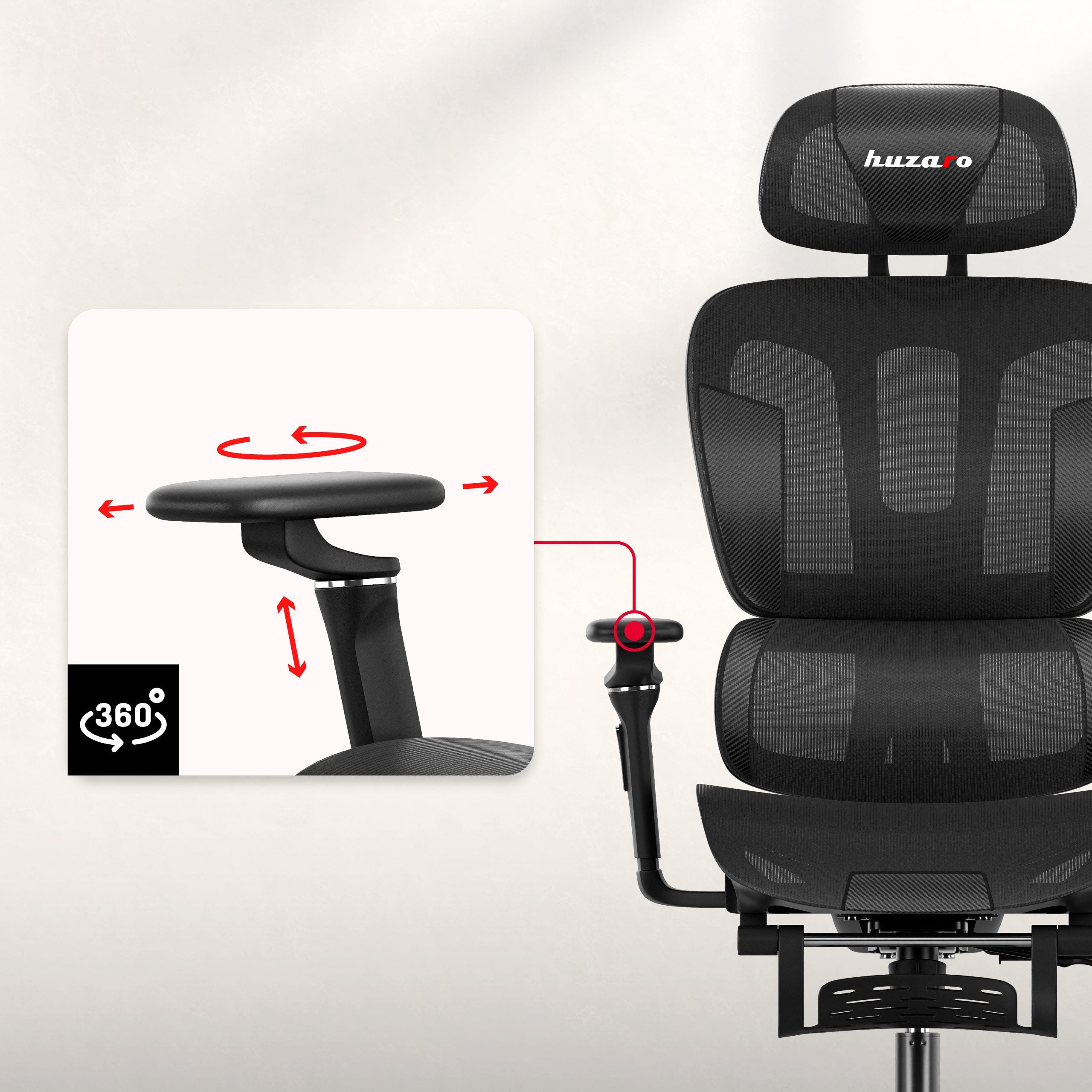 5D nastavitelné područky