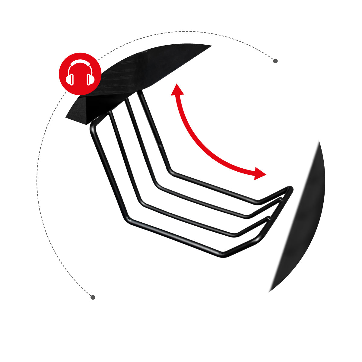 Držák na sluchátka