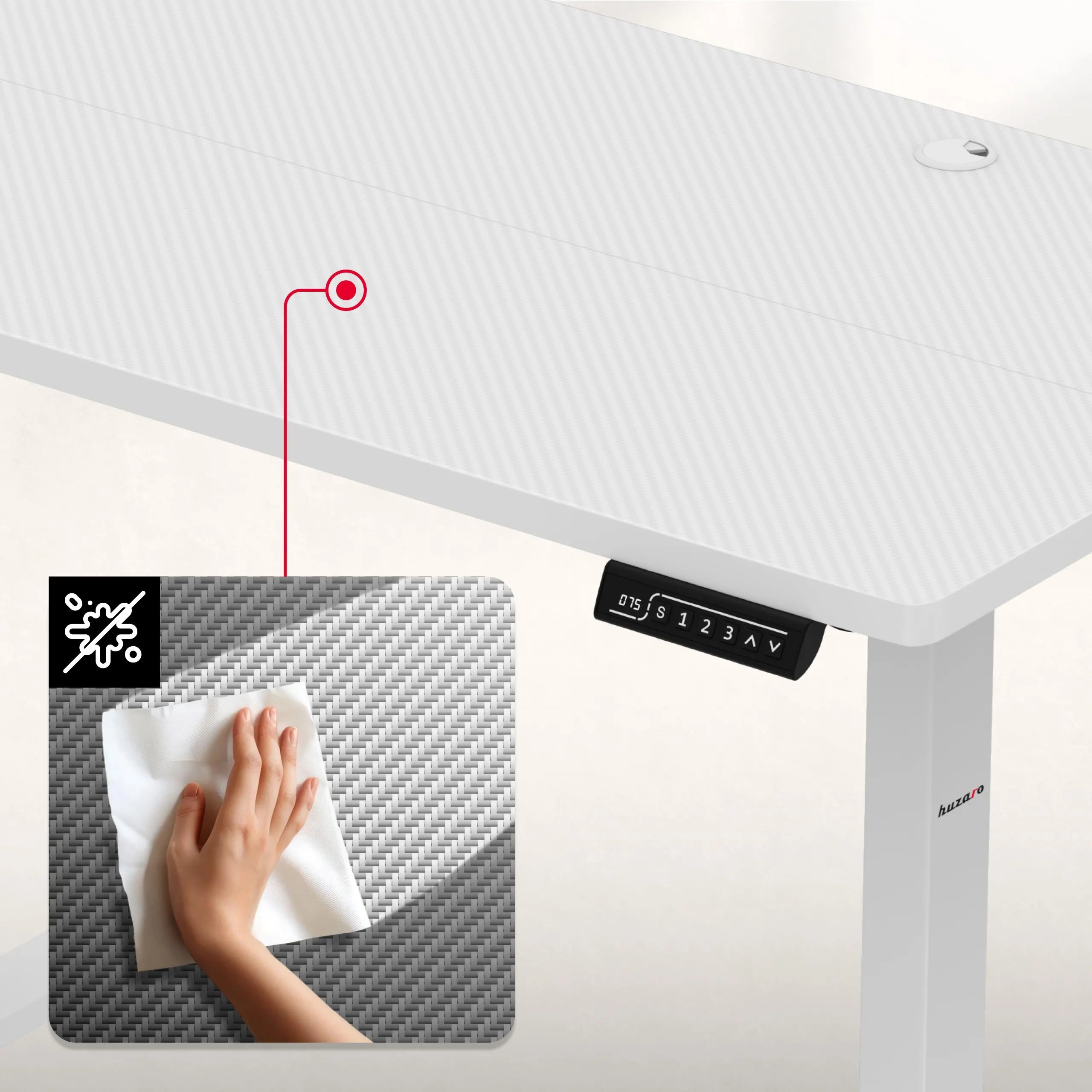 Stolní deska s karbonovým povlakem