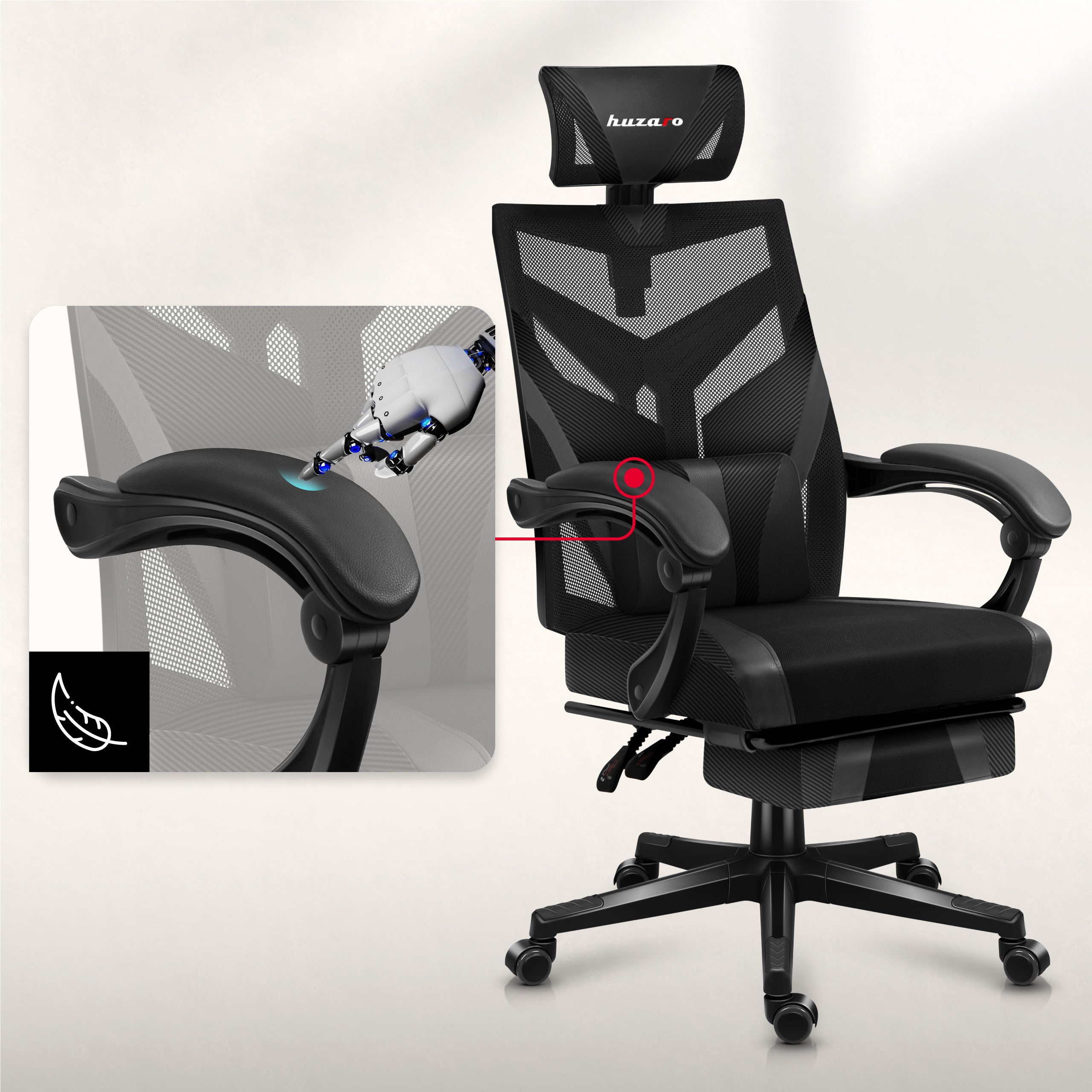 Ergonomické, pohodlné područky