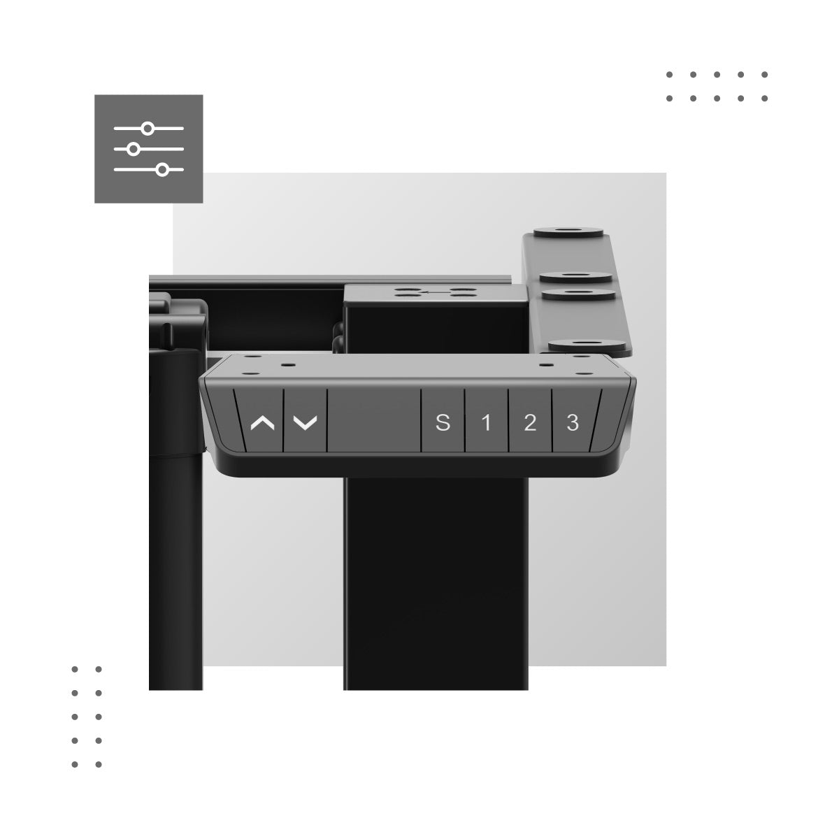 Ovládací panel s pamětí nastavení