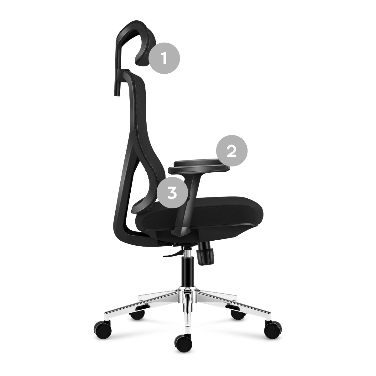 Ergonomická, nastavitelná kancelářská židle