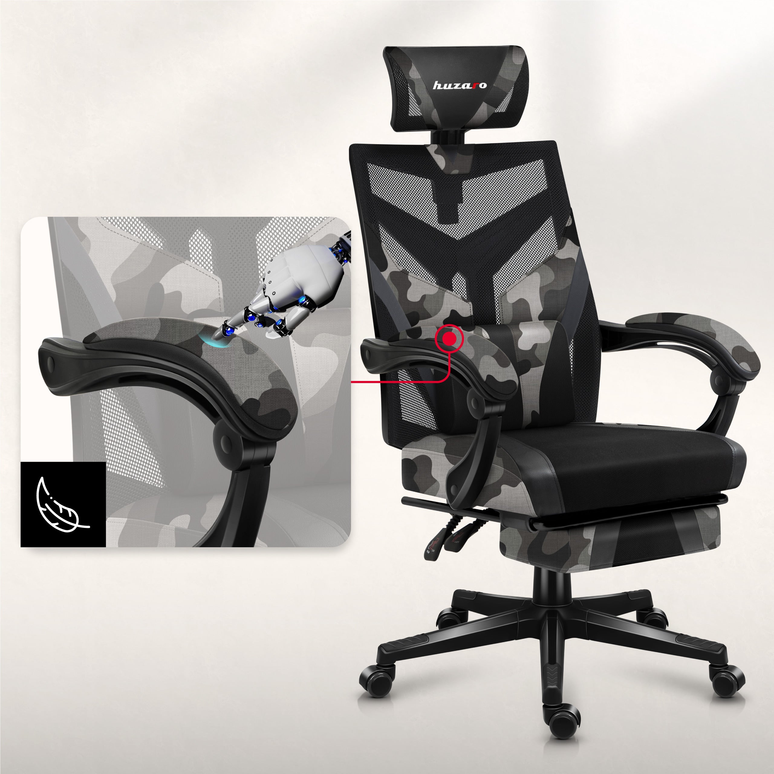 Ergonomické, pohodlné područky